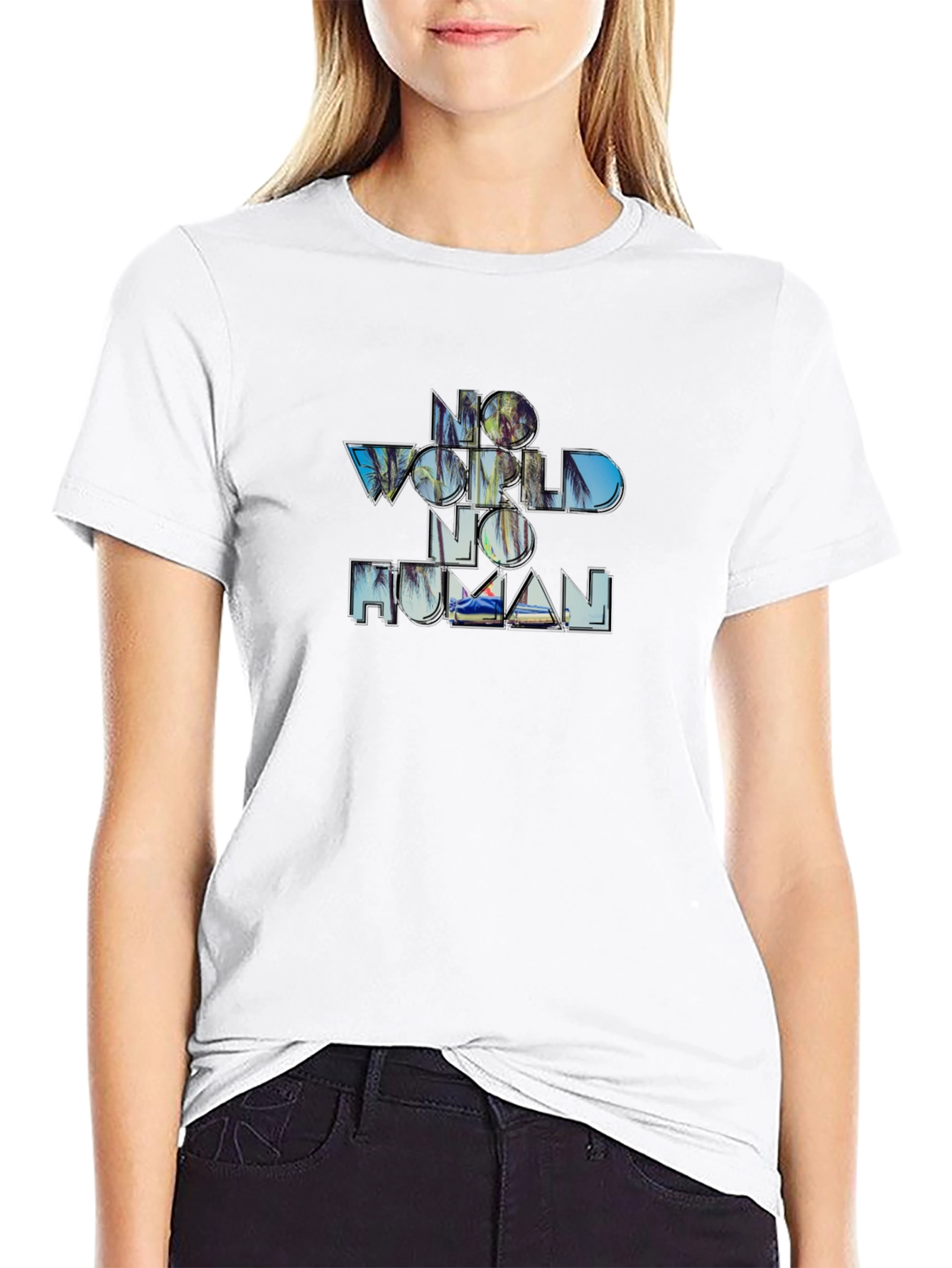 No World No Human Graphic Tee