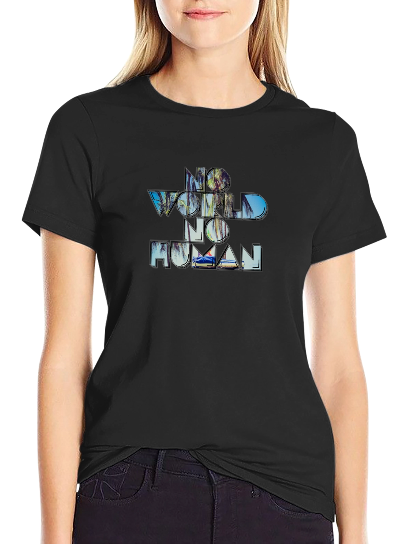 No World No Human Graphic Tee