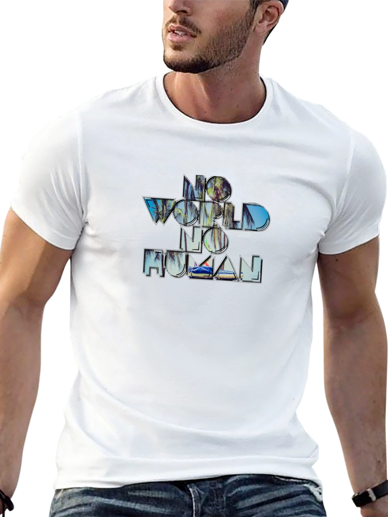 No World No Human Graphic Tee