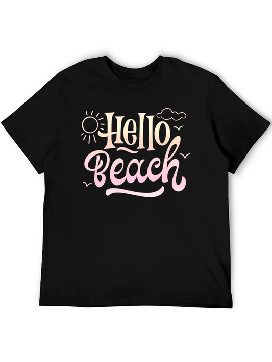 Hello Beach Graphic T-Shirt - Summer Ready