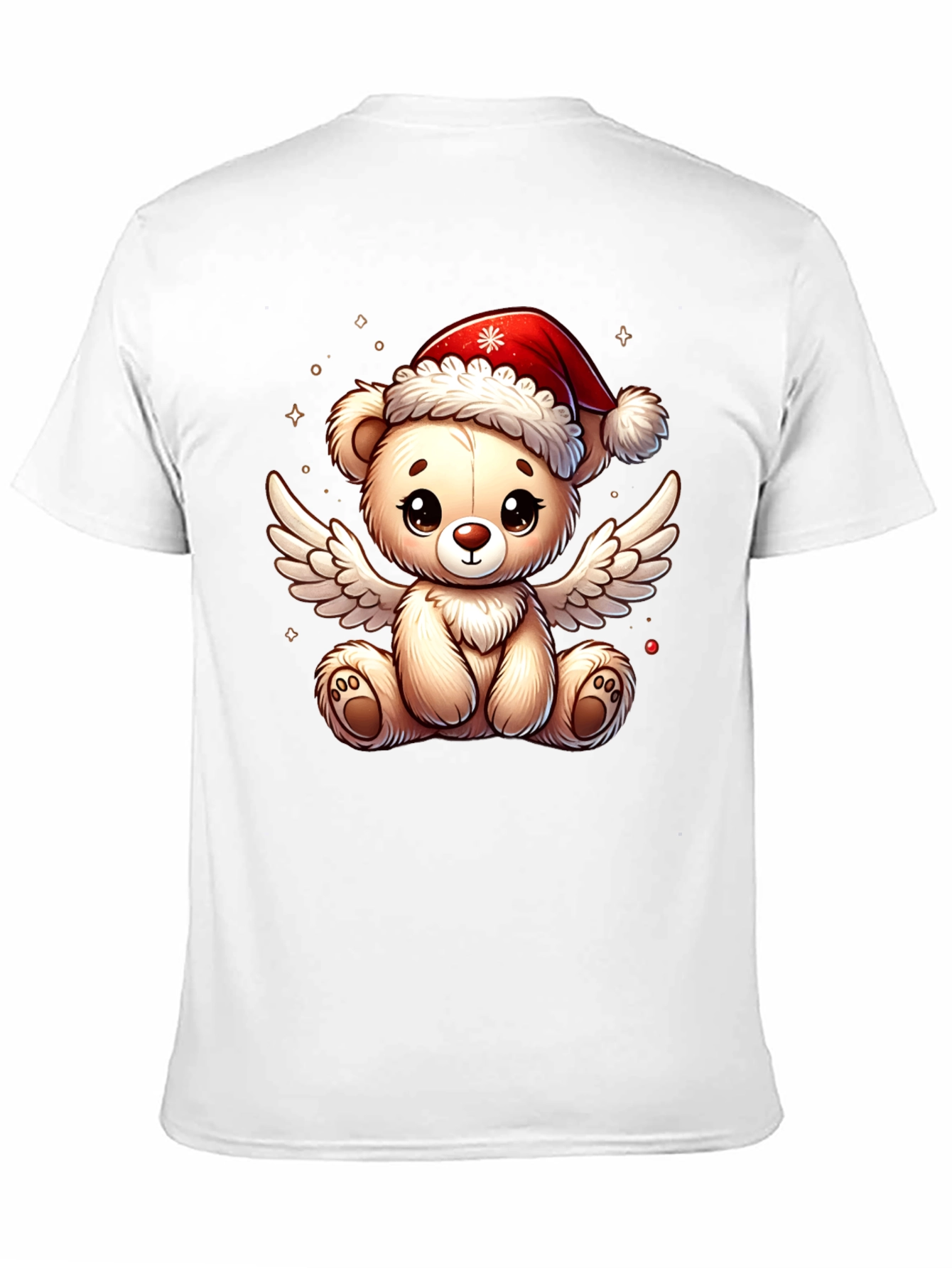 Festive Teddy Bear Angel Graphic Tee