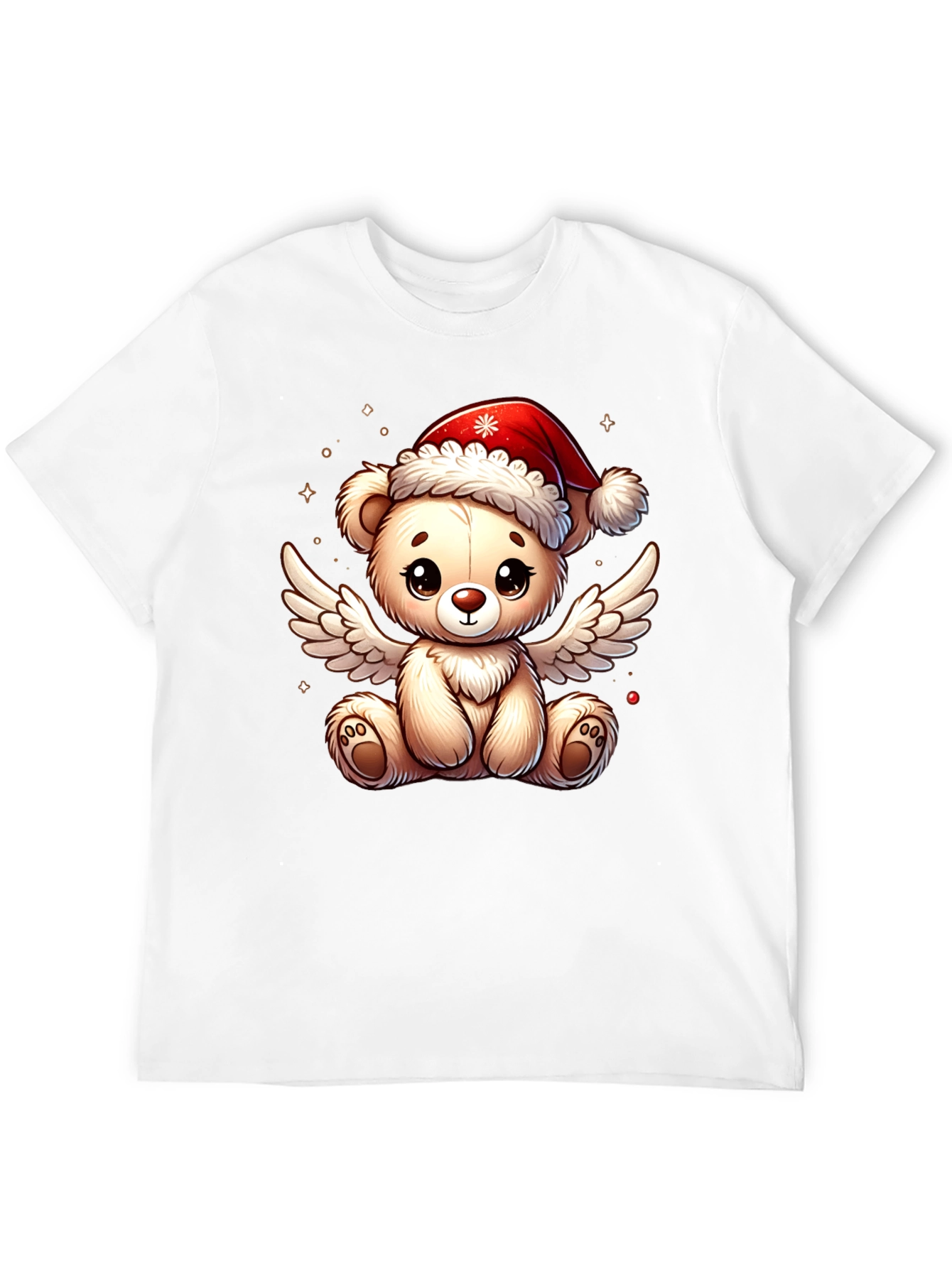 Festive Teddy Bear Angel Graphic Tee