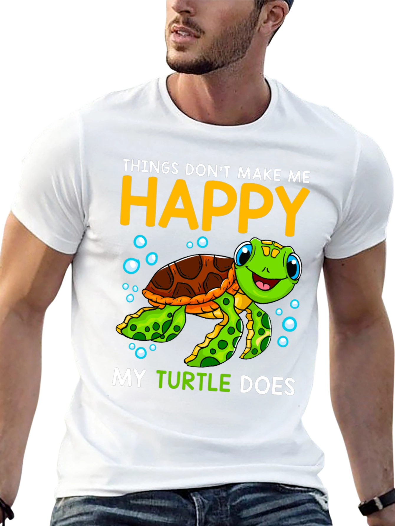 My Turtle Makes Me Happy T-Shirt