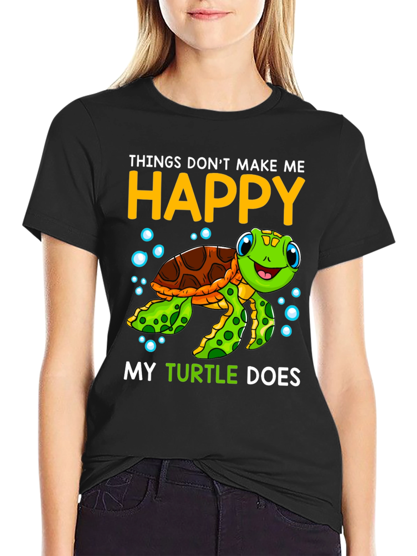 My Turtle Makes Me Happy T-Shirt