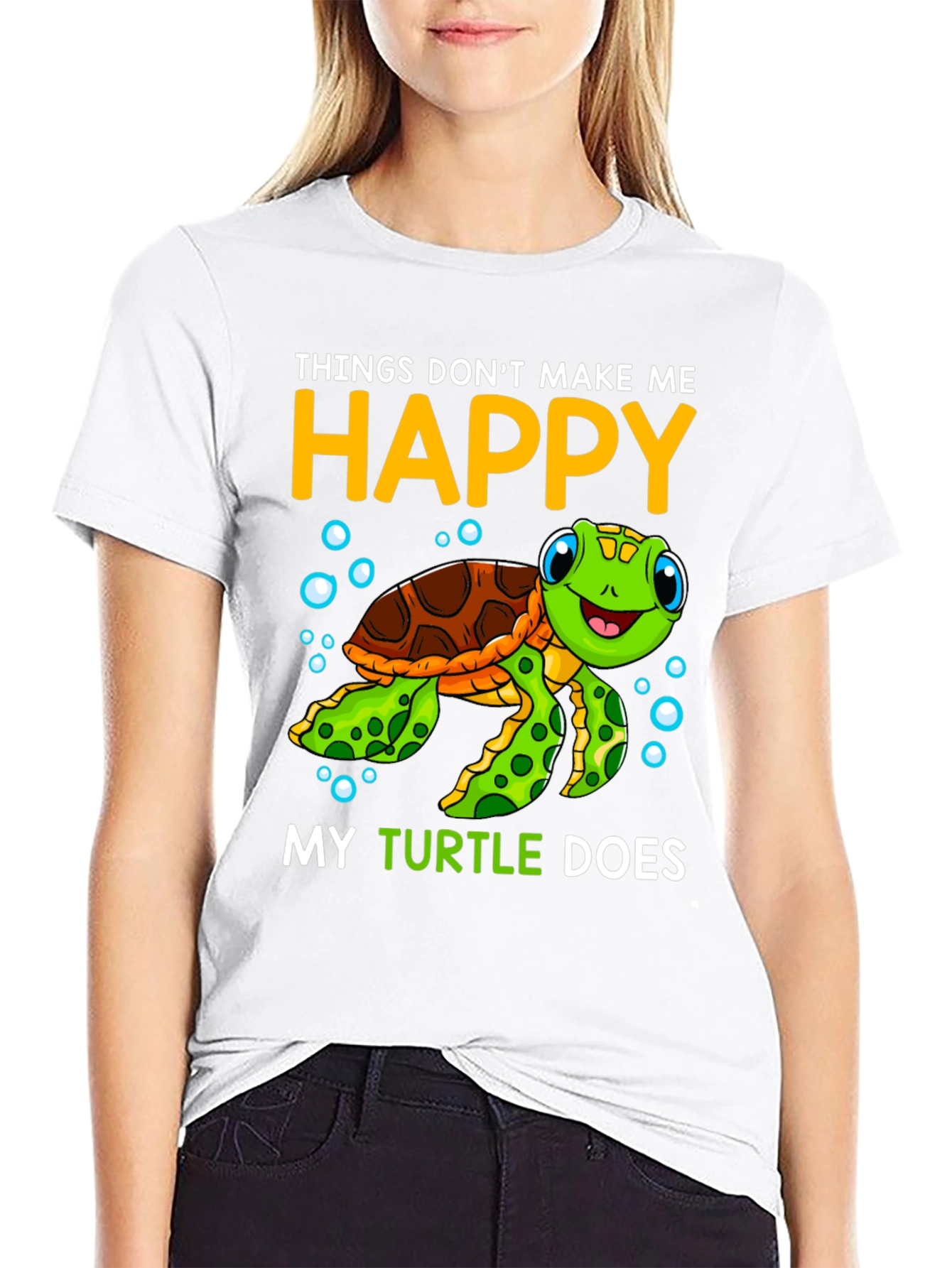 My Turtle Makes Me Happy T-Shirt