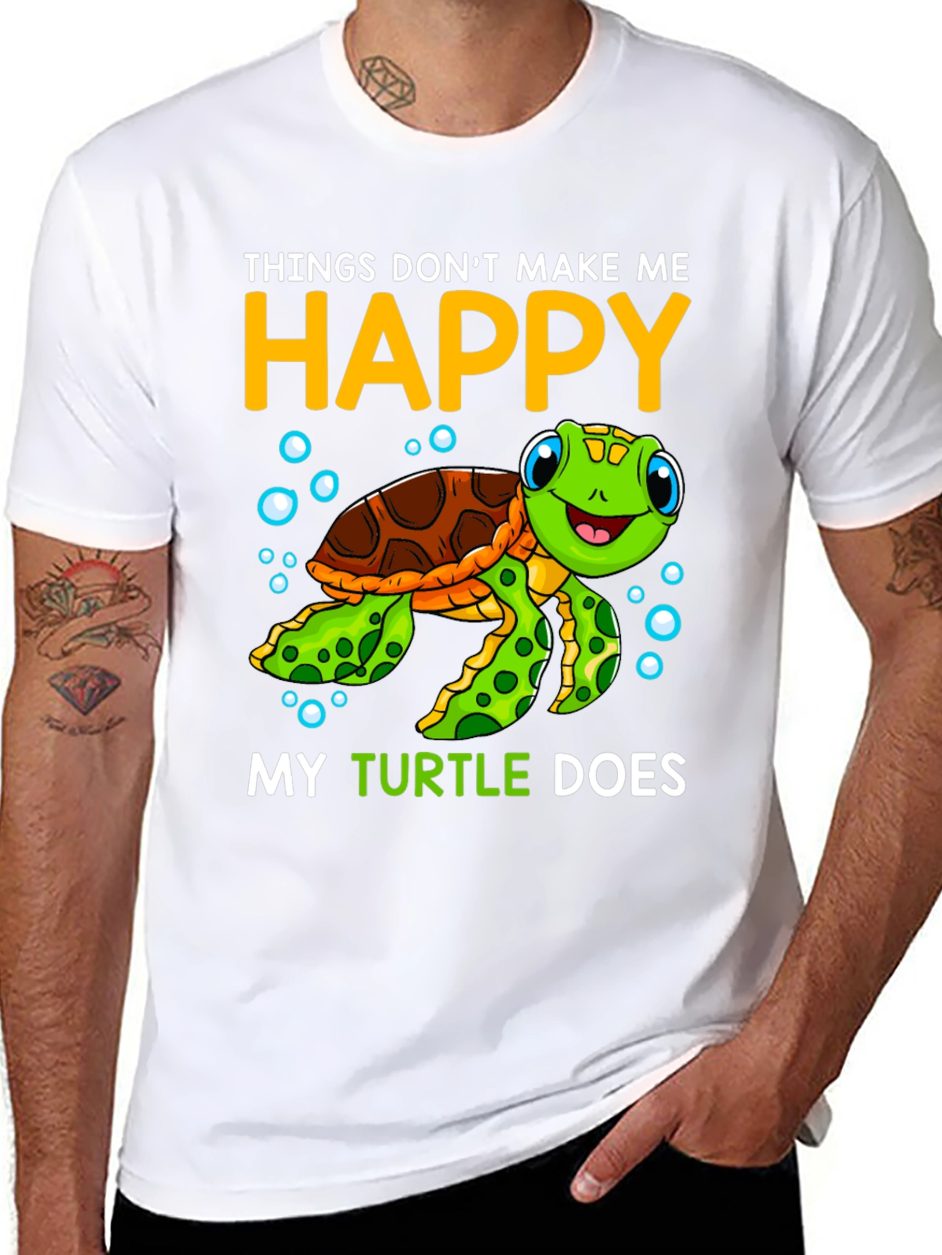 My Turtle Makes Me Happy T-Shirt