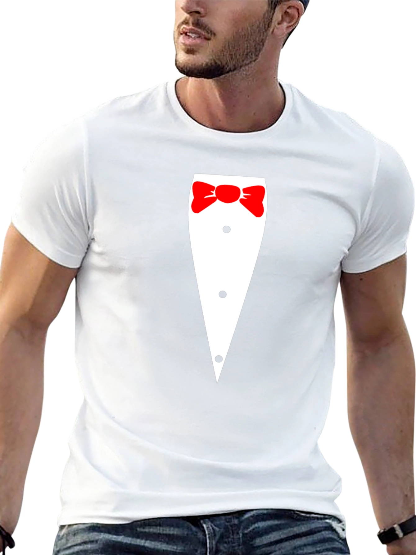 Tuxedo Graphic Tee - Novelty Formal Wear T-Shirt