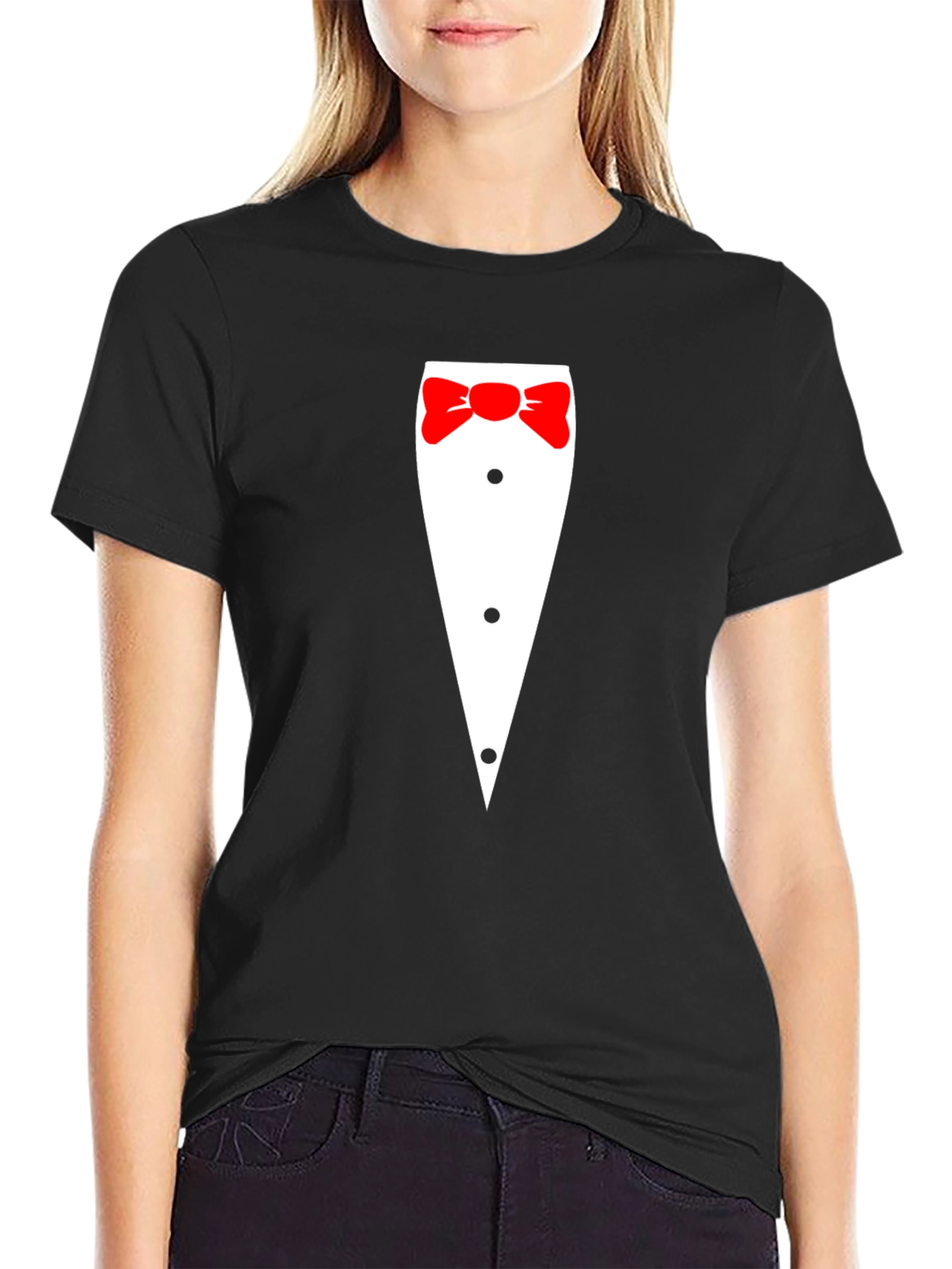 Tuxedo Graphic Tee - Novelty Formal Wear T-Shirt