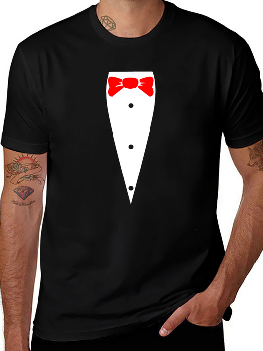 Tuxedo Graphic Tee - Novelty Formal Wear T-Shirt