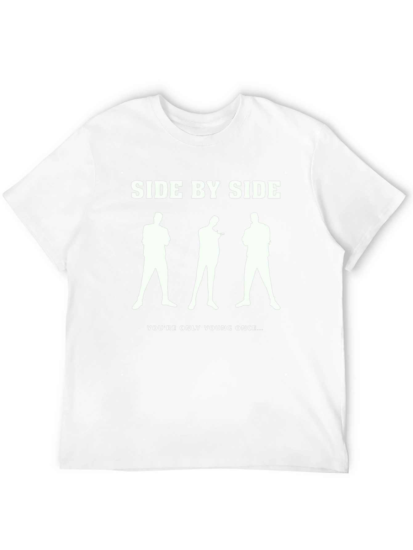Side By Side Graphic Tee - Black