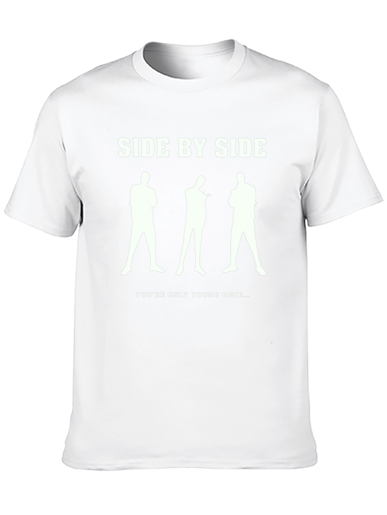 Side By Side Graphic Tee - Black