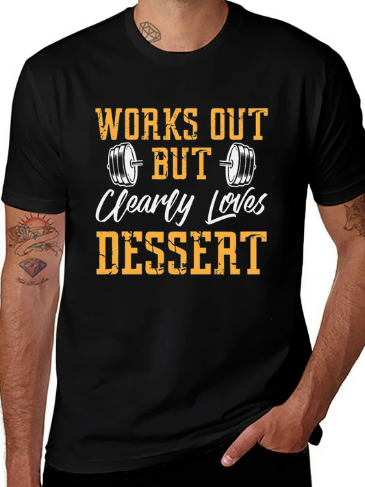 Funny Gym & Dessert Lovers T-Shirt