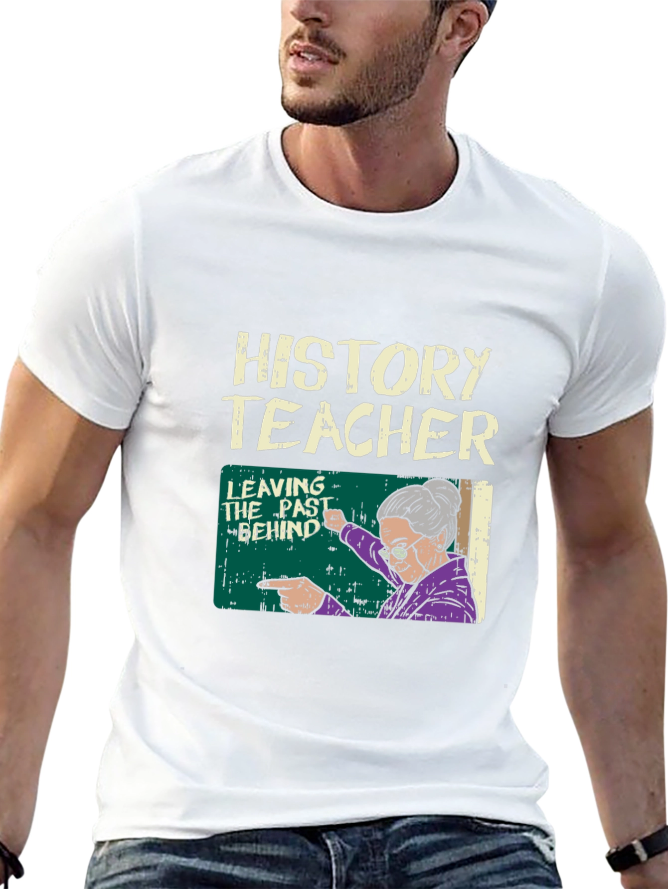 History Teacher Leaving the Past Behind Graphic T-Shirt