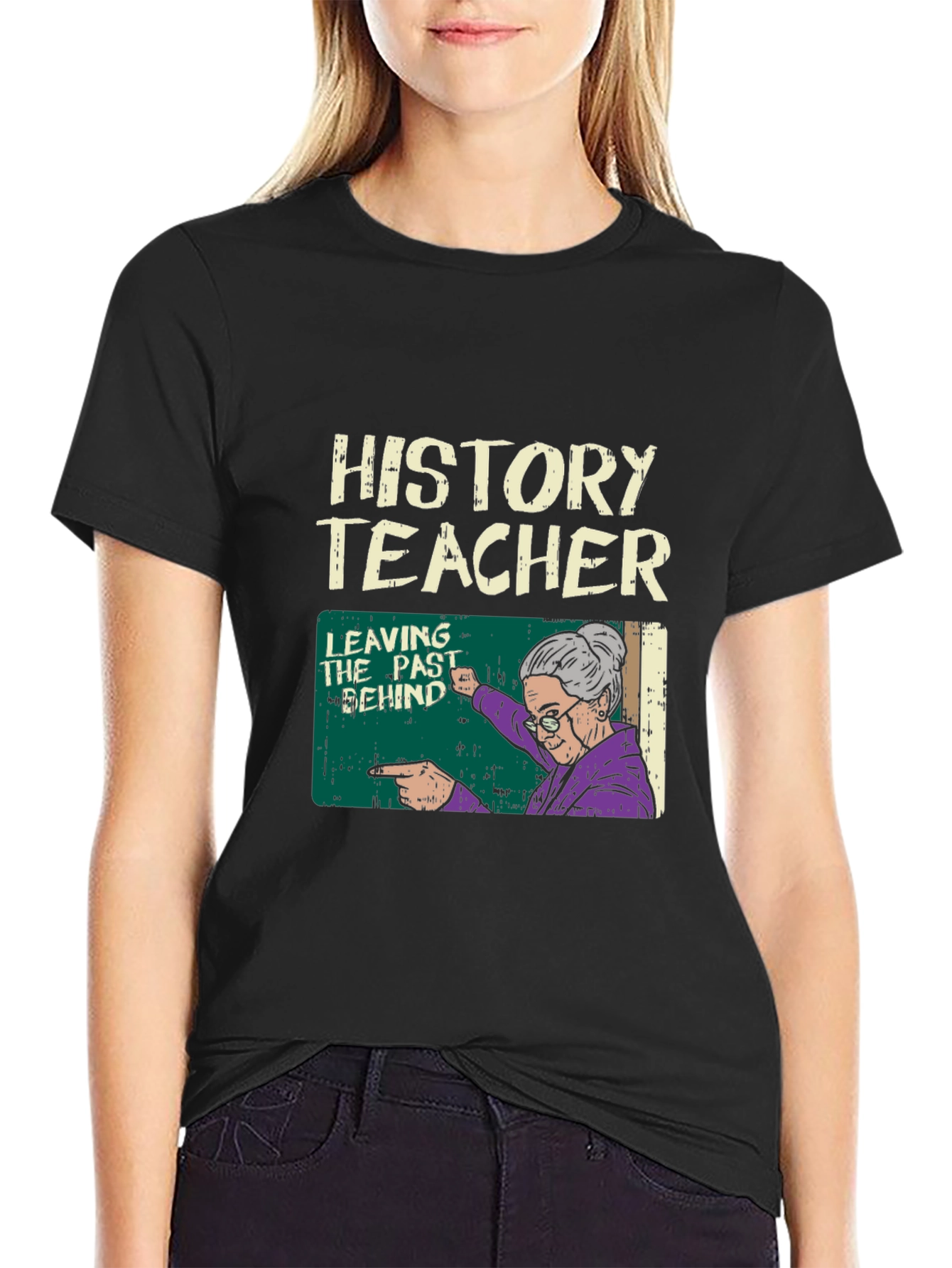 History Teacher Leaving the Past Behind Graphic T-Shirt