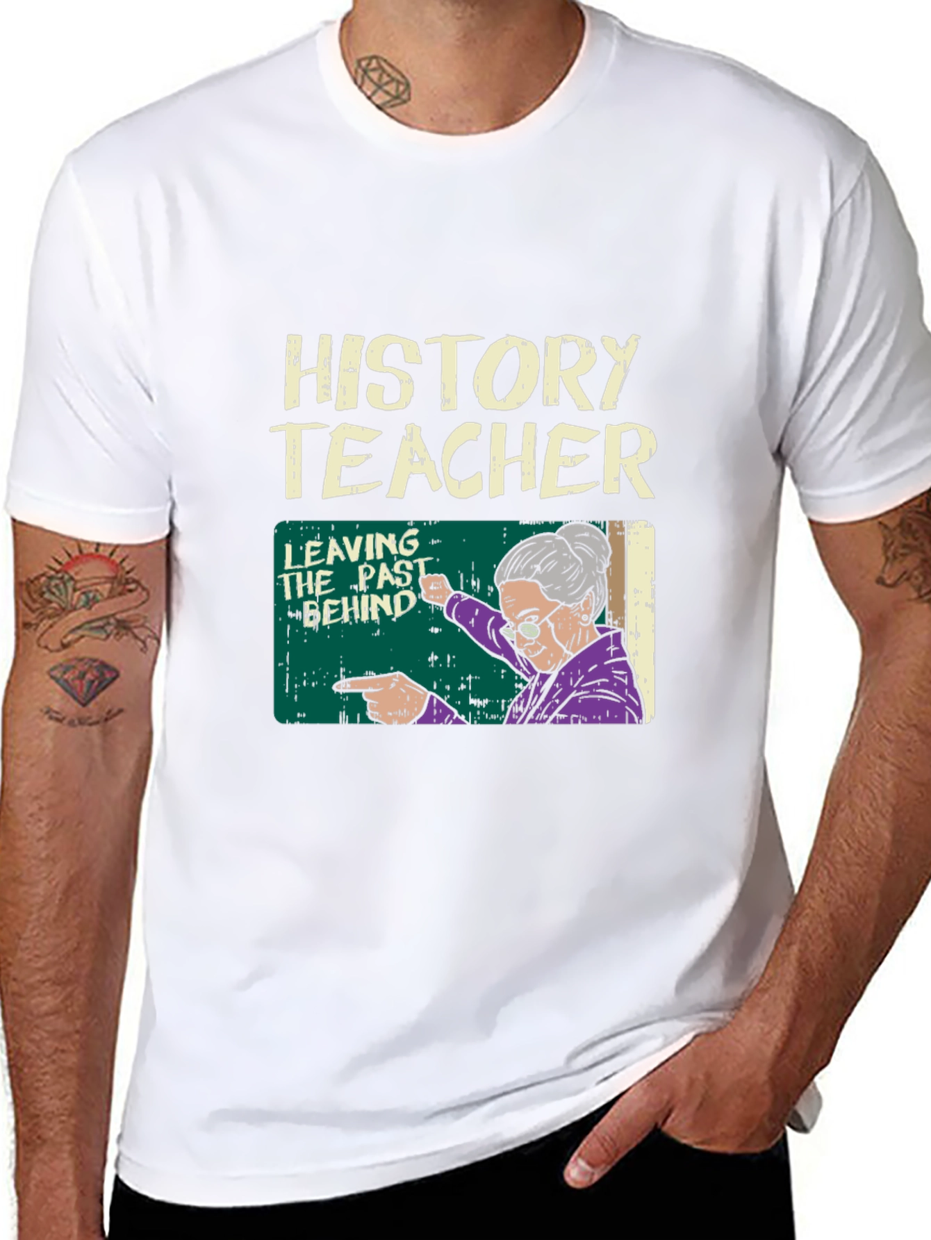 History Teacher Leaving the Past Behind Graphic T-Shirt