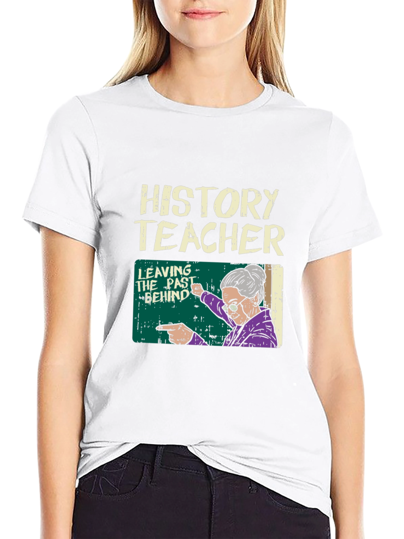 History Teacher Leaving the Past Behind Graphic T-Shirt