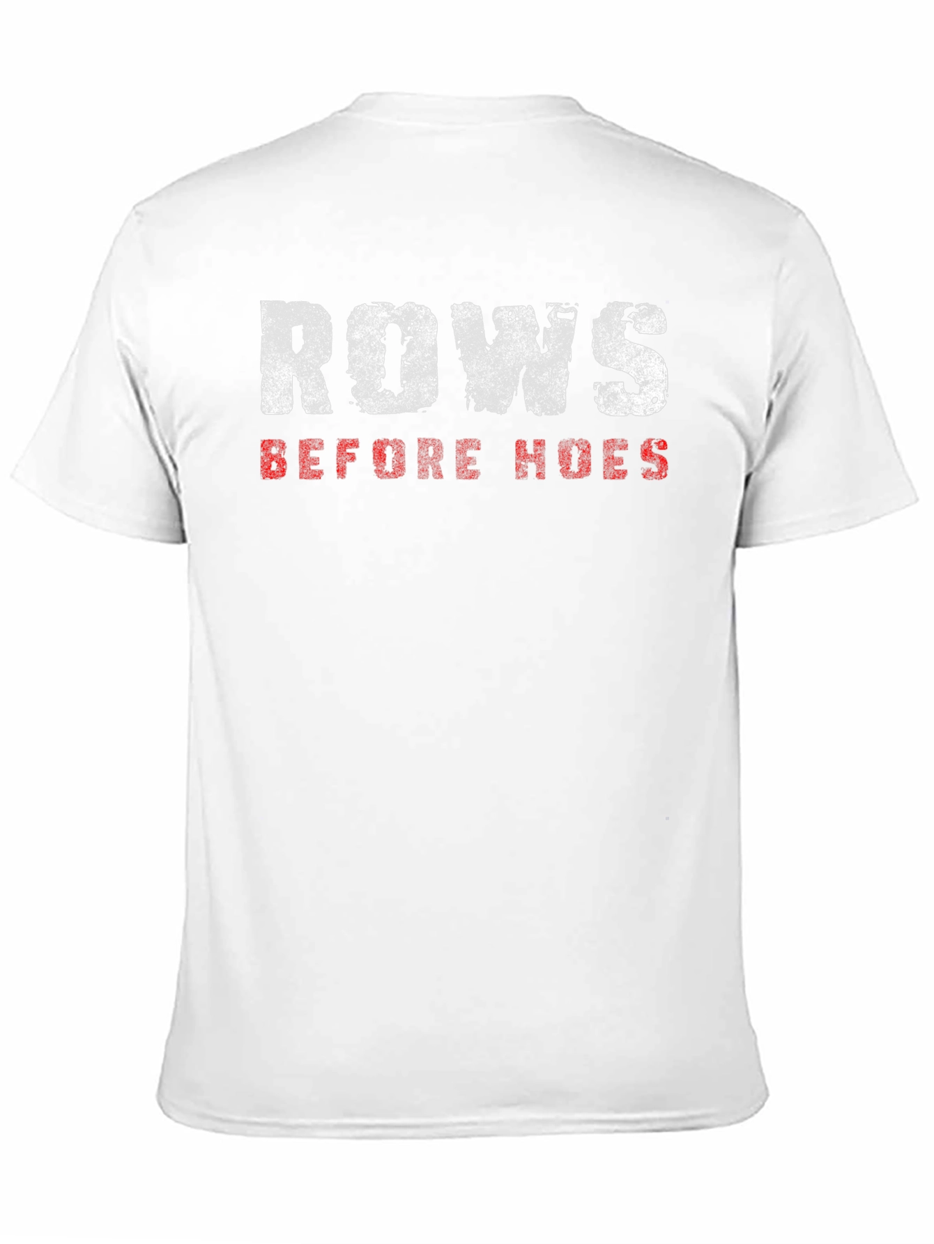 Rows Before Hoes Funny Gym T-Shirt