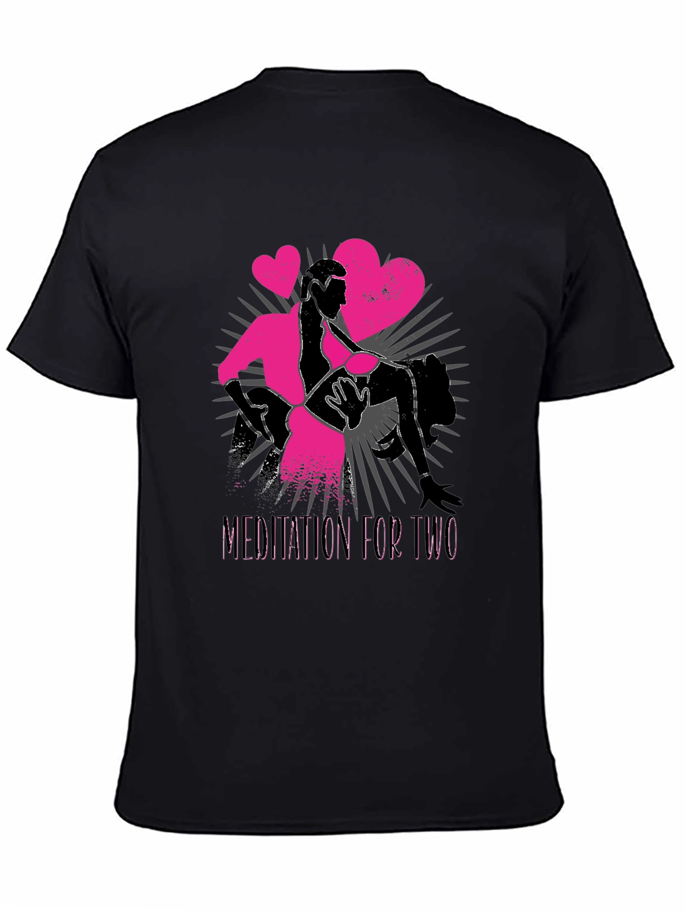 Meditation for Two Graphic T-Shirt - Black