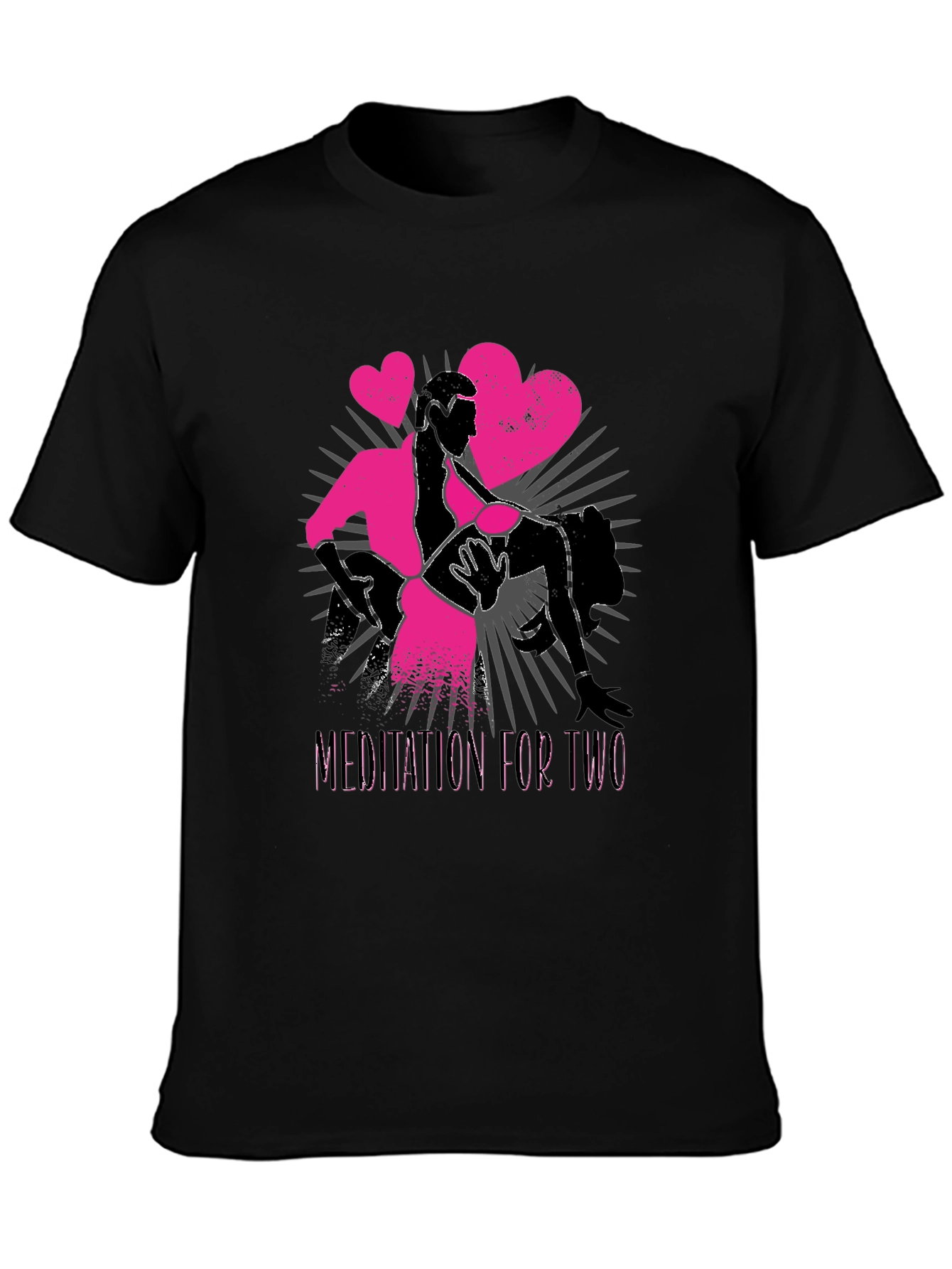 Meditation for Two Graphic T-Shirt - Black
