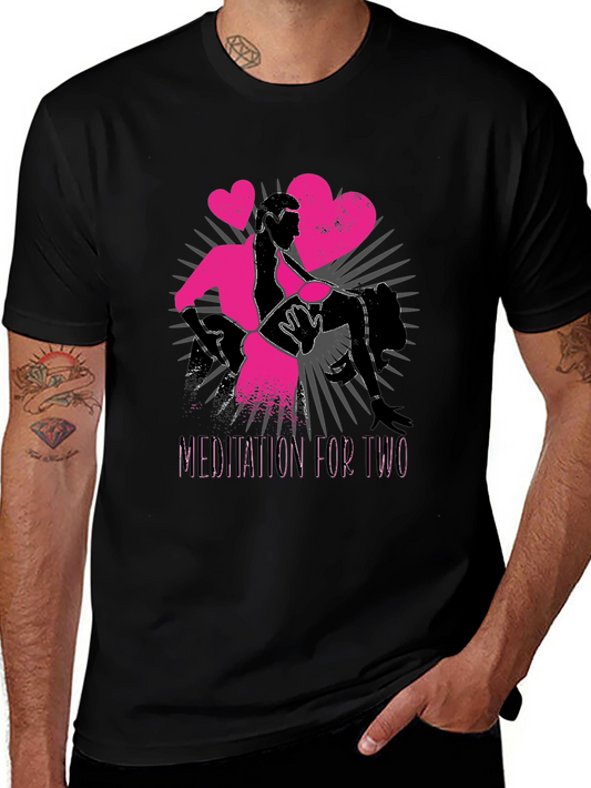 Meditation for Two Graphic T-Shirt - Black