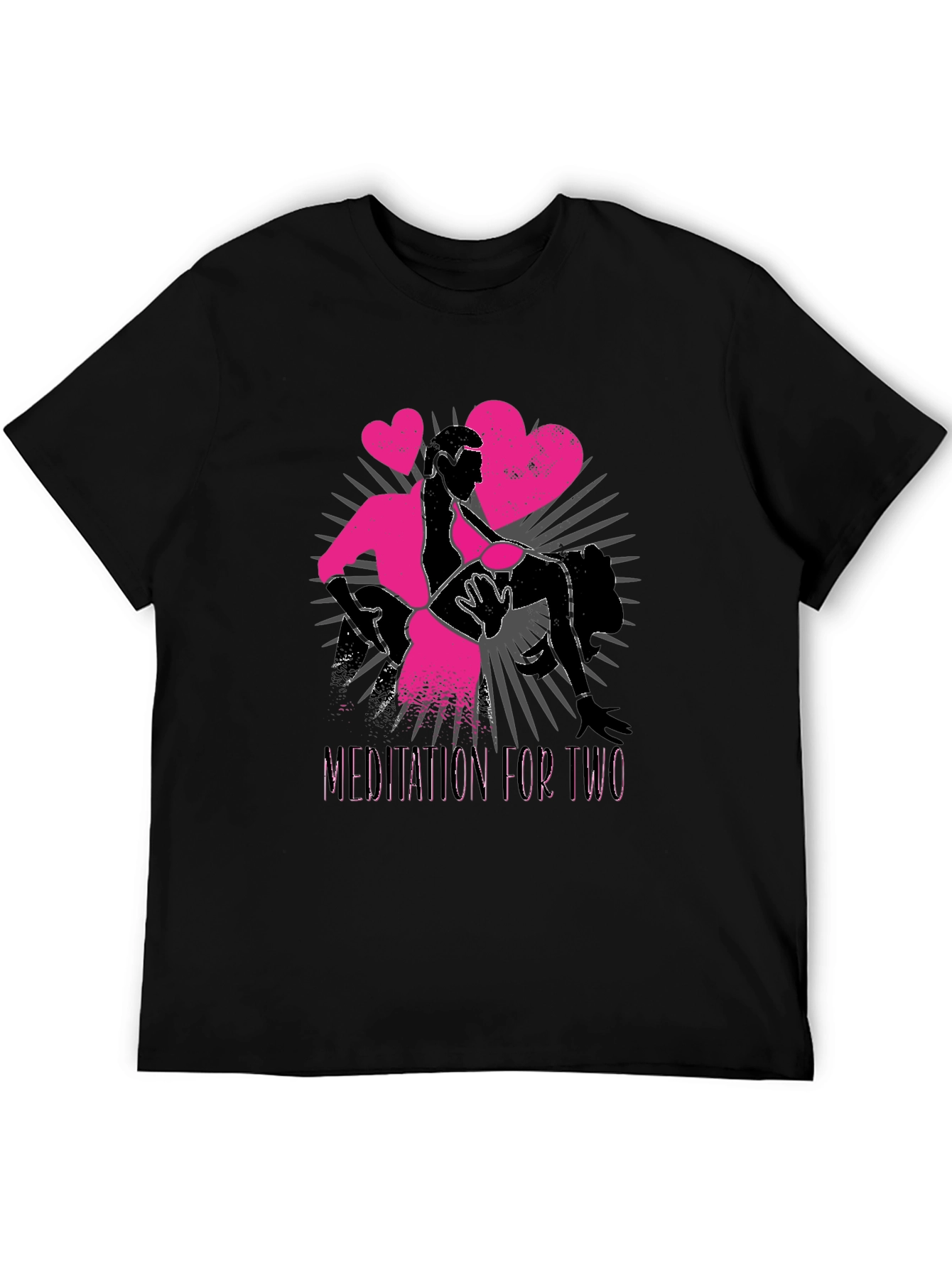 Meditation for Two Graphic T-Shirt - Black