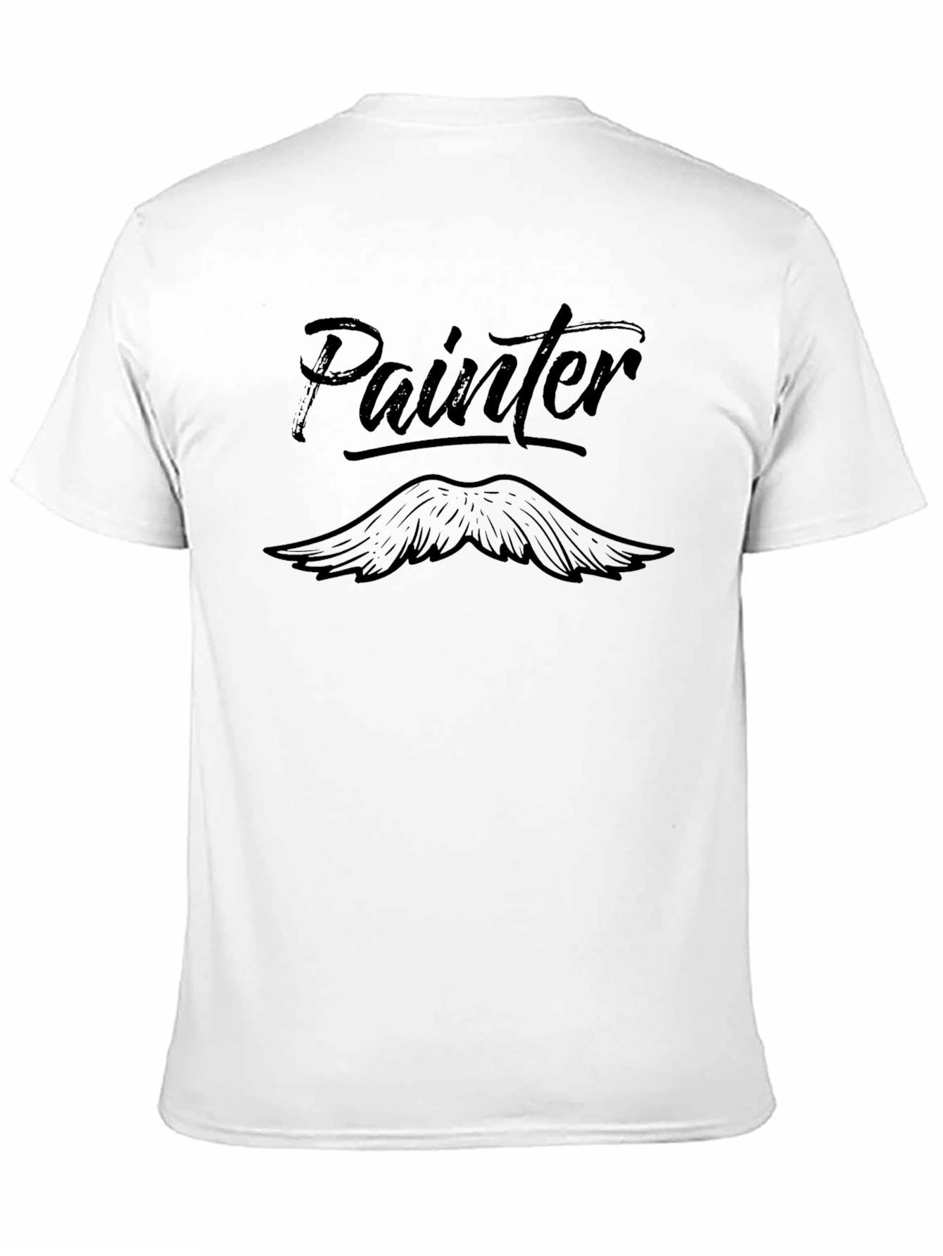 Painter T-Shirt - Mustache Design