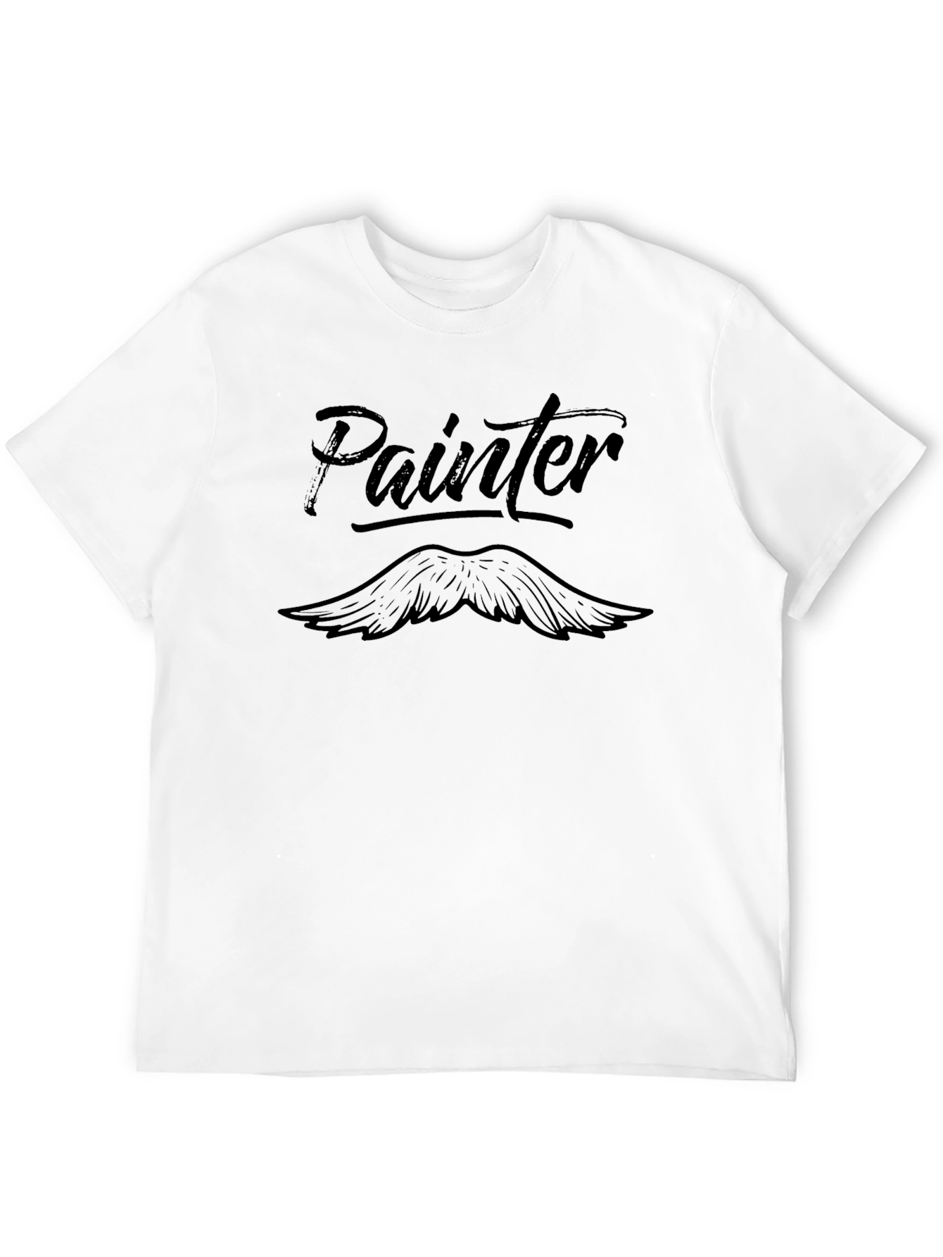 Painter T-Shirt - Mustache Design