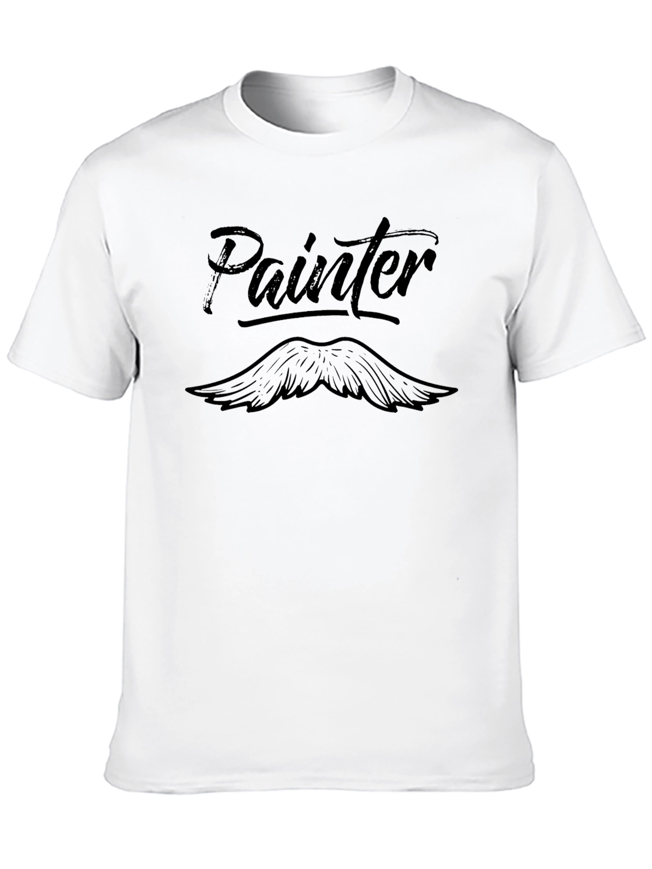 Painter T-Shirt - Mustache Design