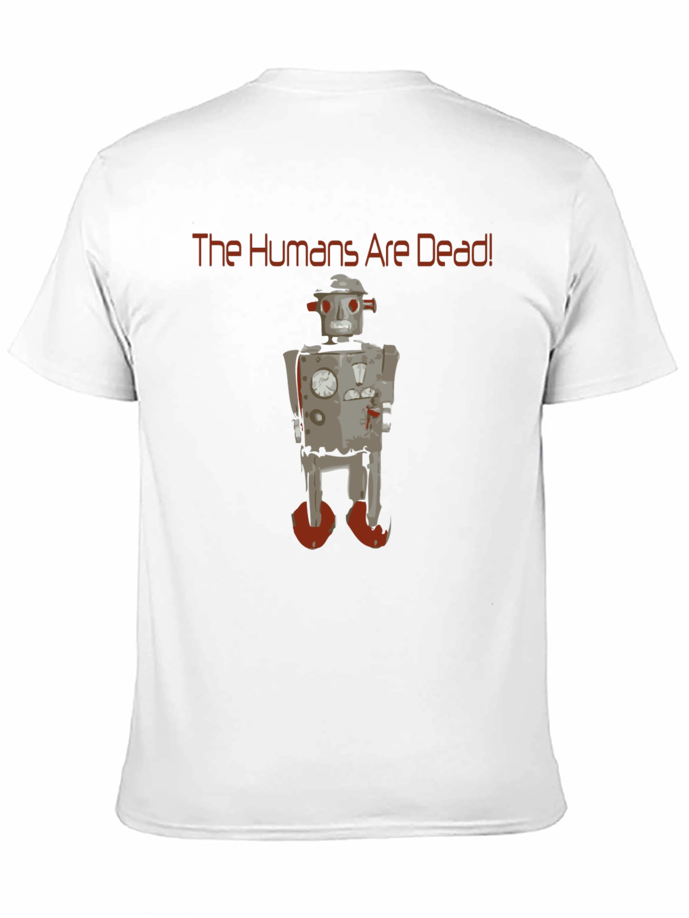 The Humans are Dead Robot Graphic T-Shirt