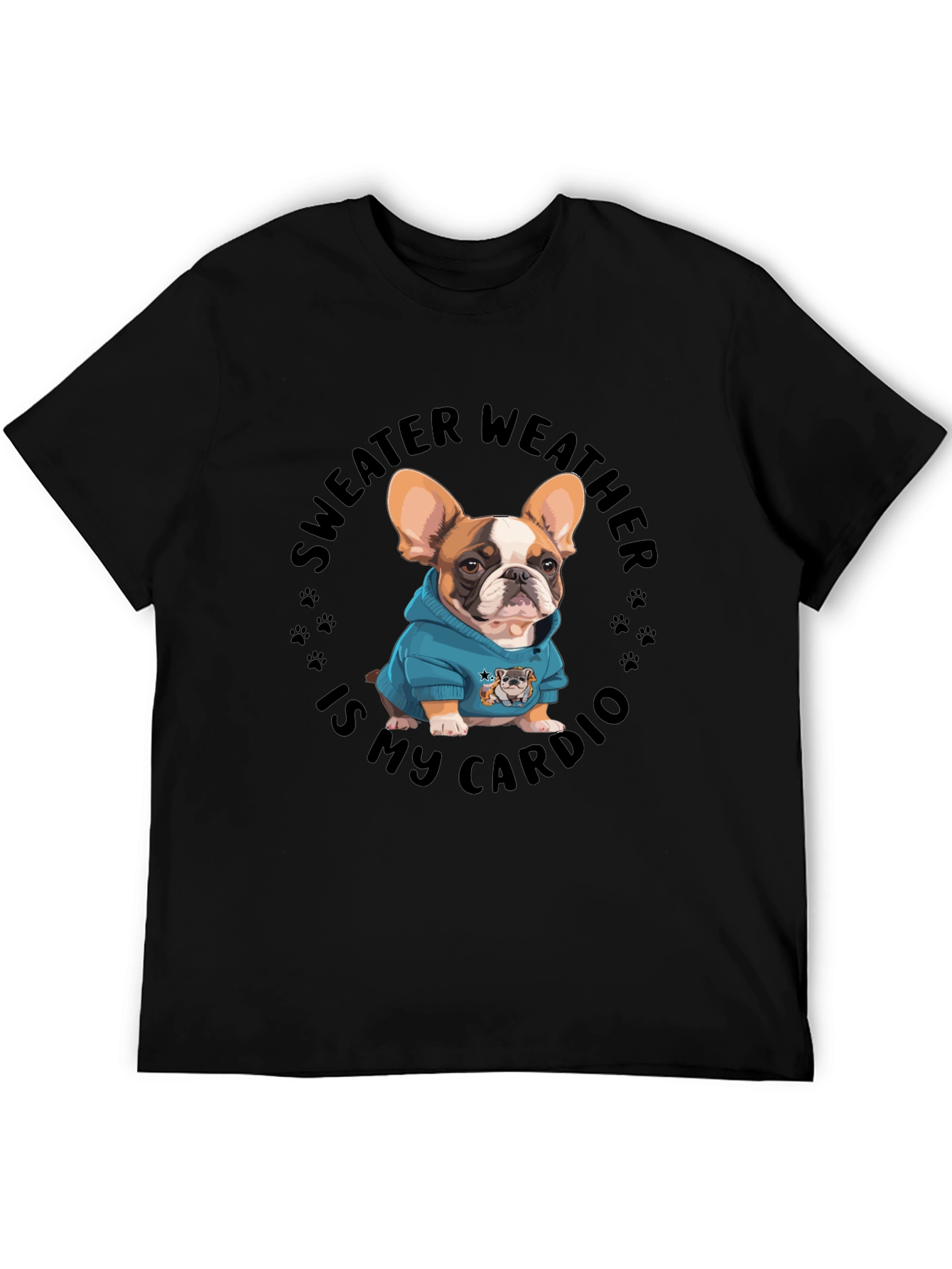 Sweater Weather French Bulldog Graphic Tee