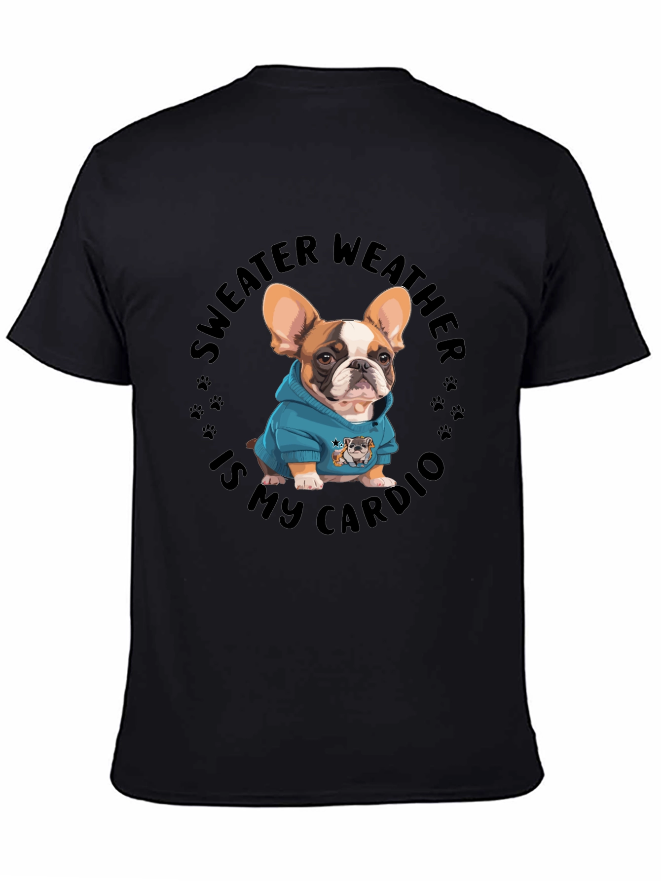 Sweater Weather French Bulldog Graphic Tee