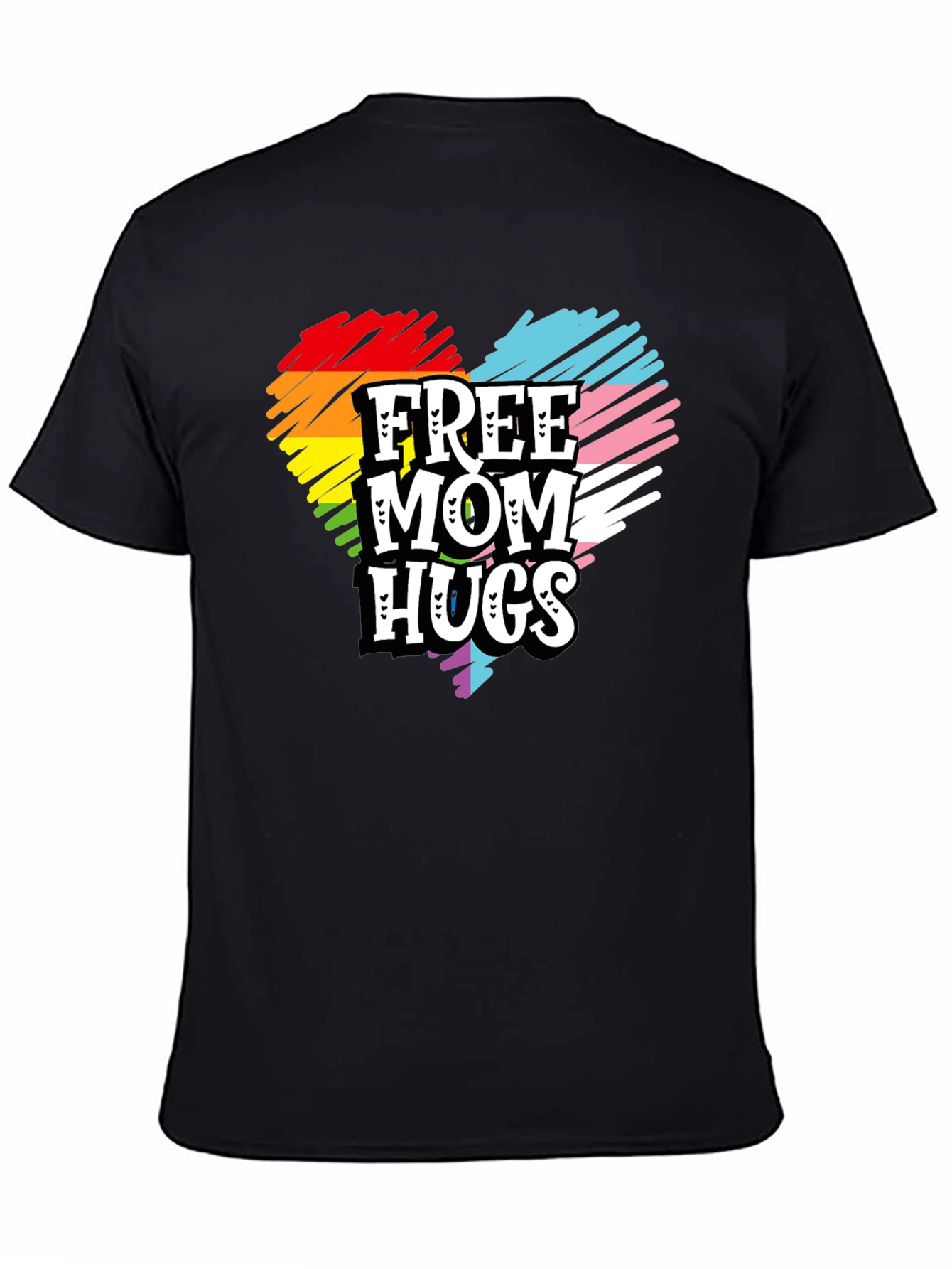 Free Mom Hugs Pride Heart T-Shirt