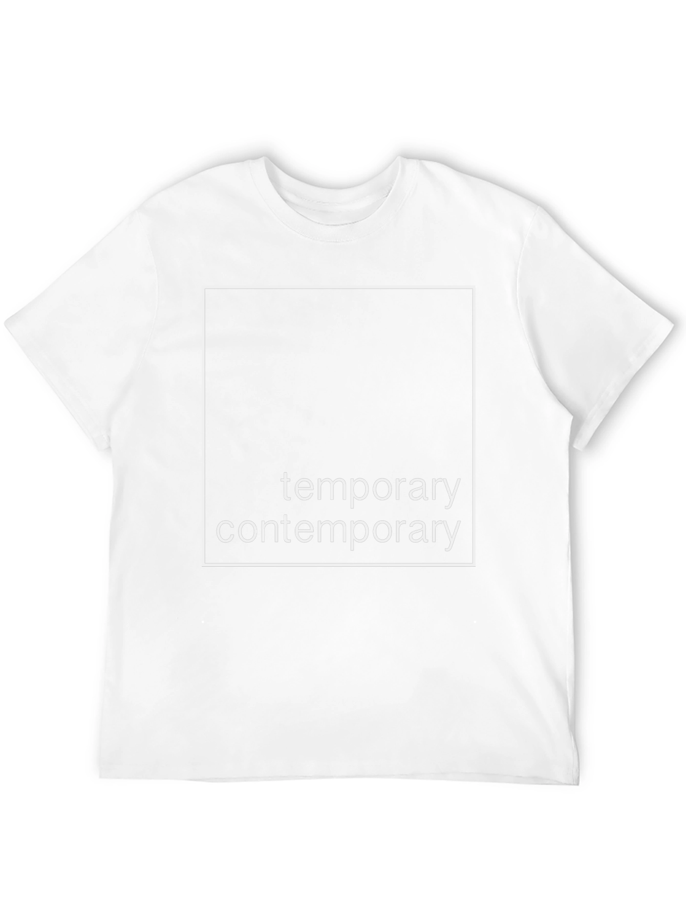 Temporary Contemporary Graphic Tee - Modern Style
