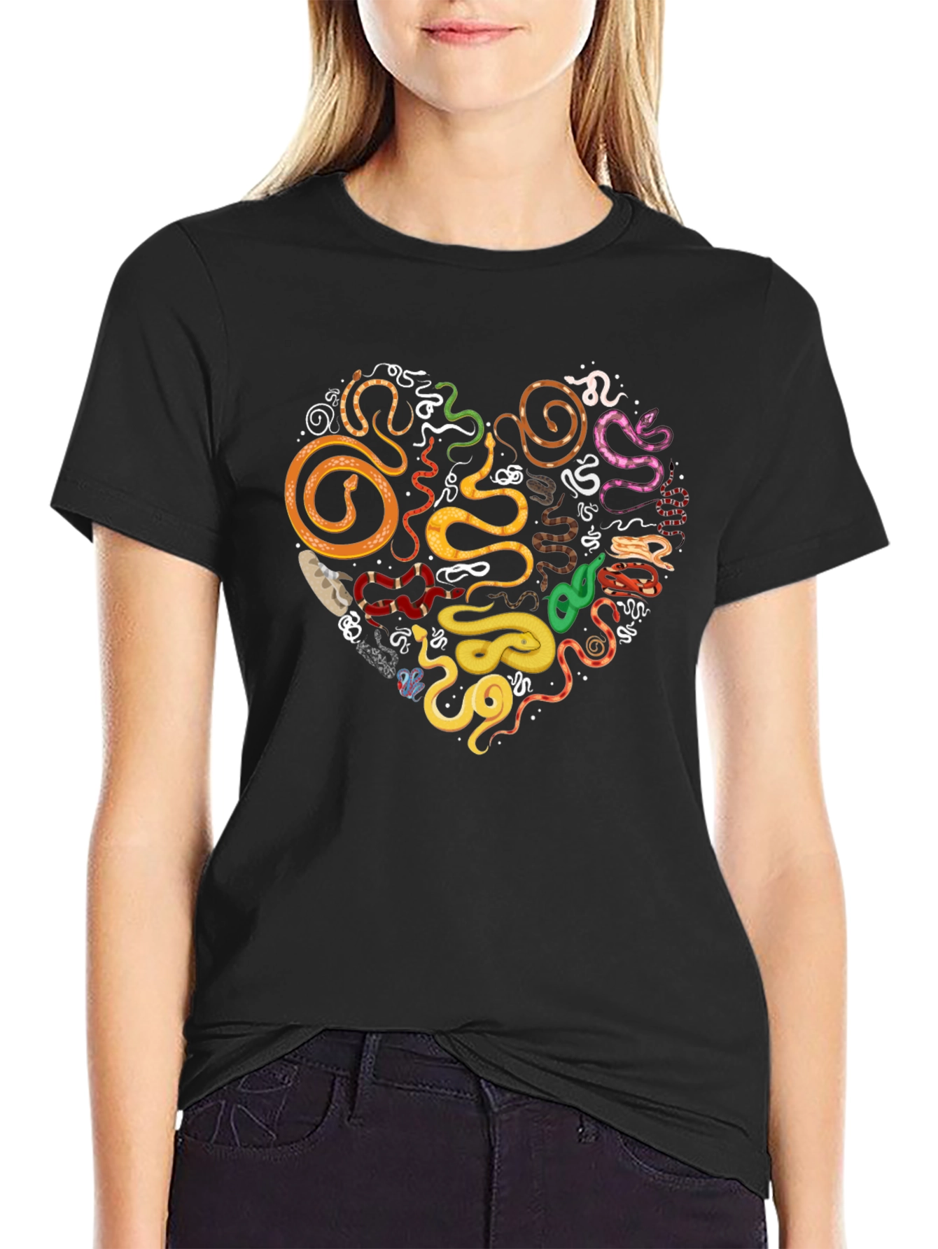 Snakes Heart T-Shirt - Reptile Lover Tee