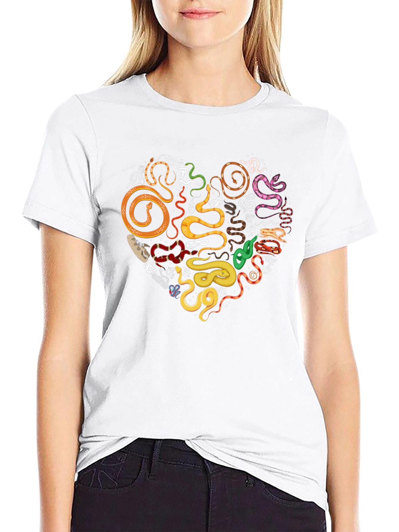 Snakes Heart T-Shirt - Reptile Lover Tee