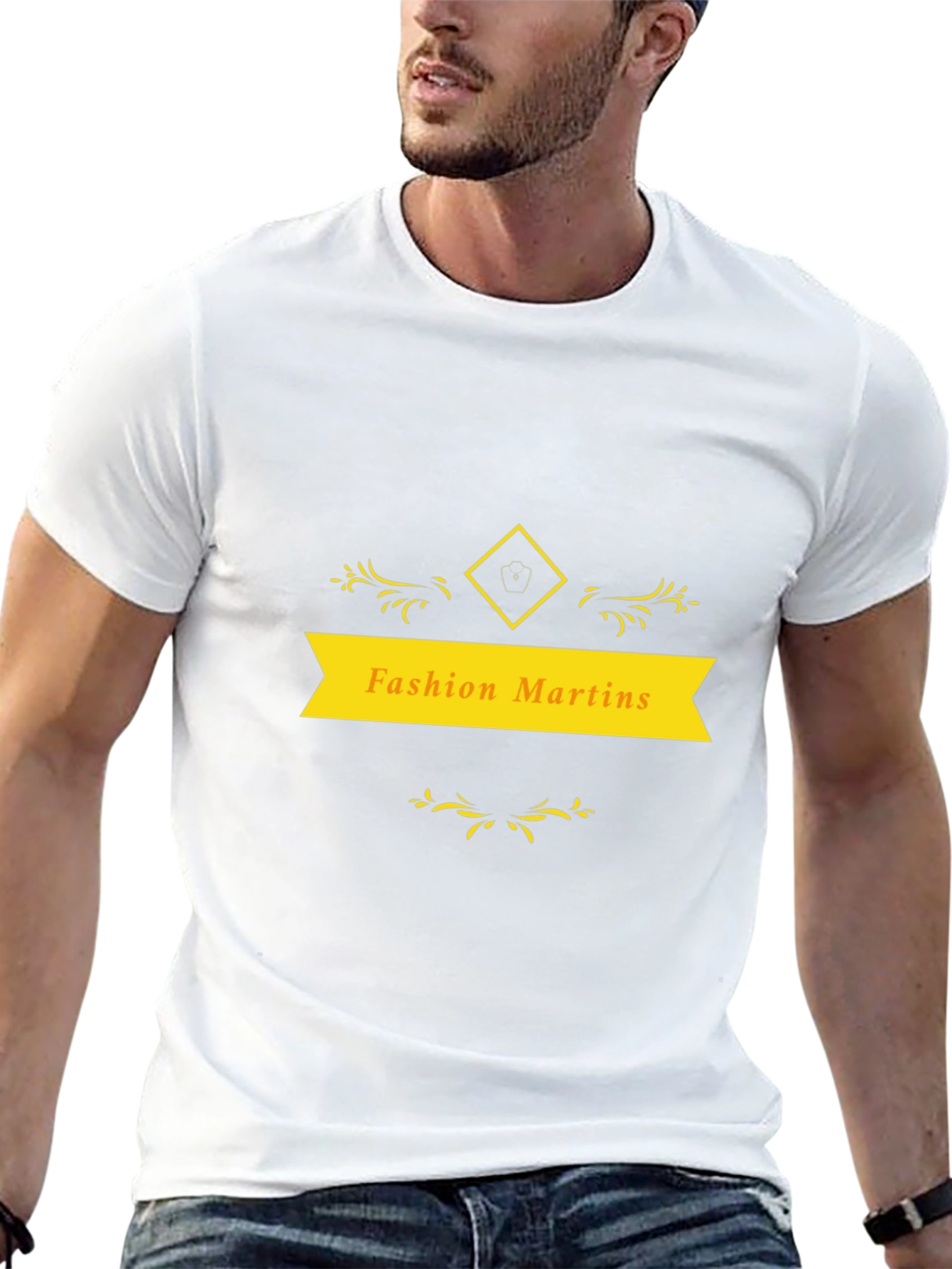 Fashion Martins Black Graphic Tee