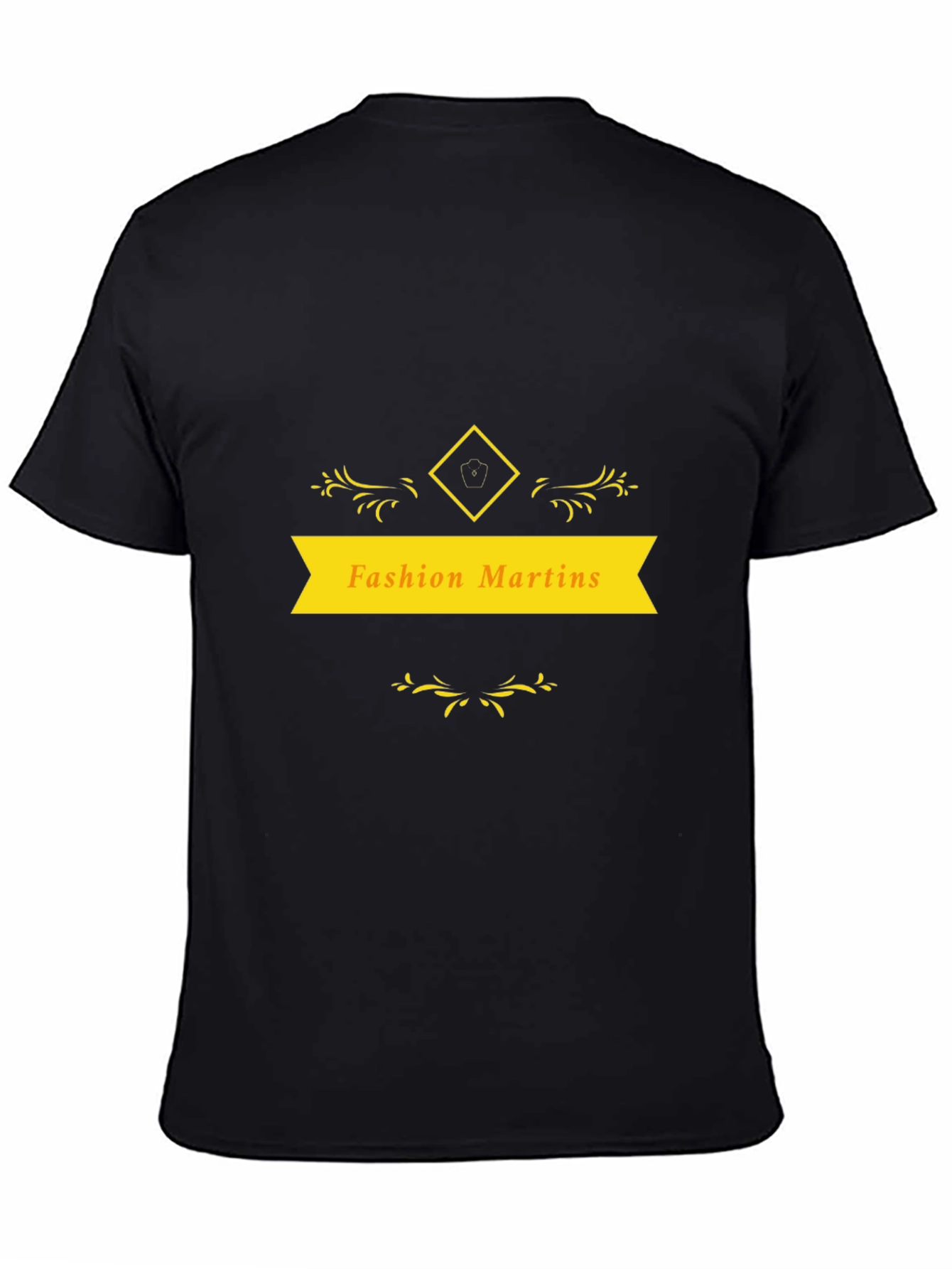 Fashion Martins Black Graphic Tee