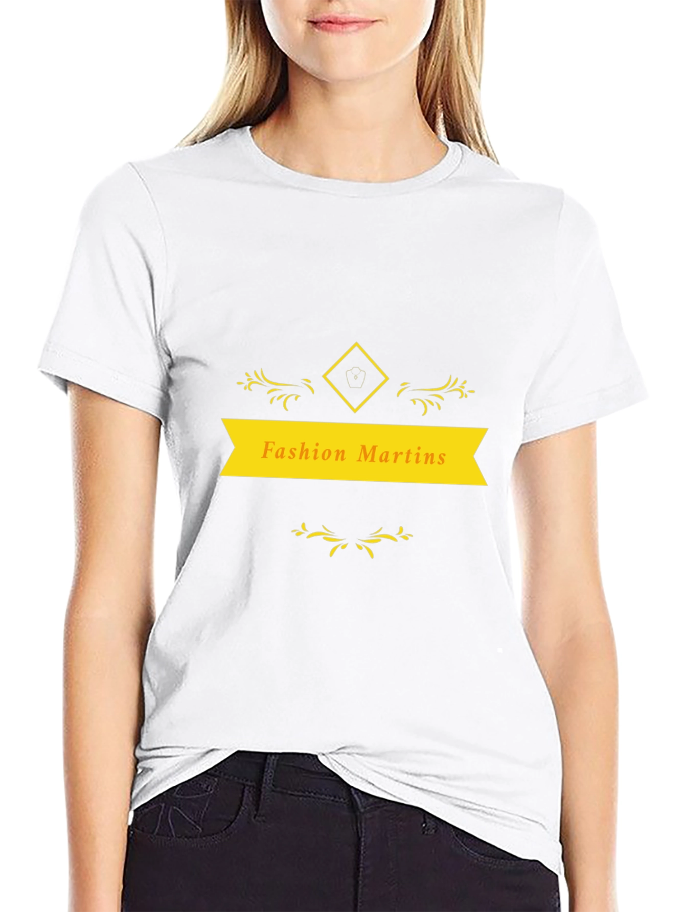 Fashion Martins Black Graphic Tee