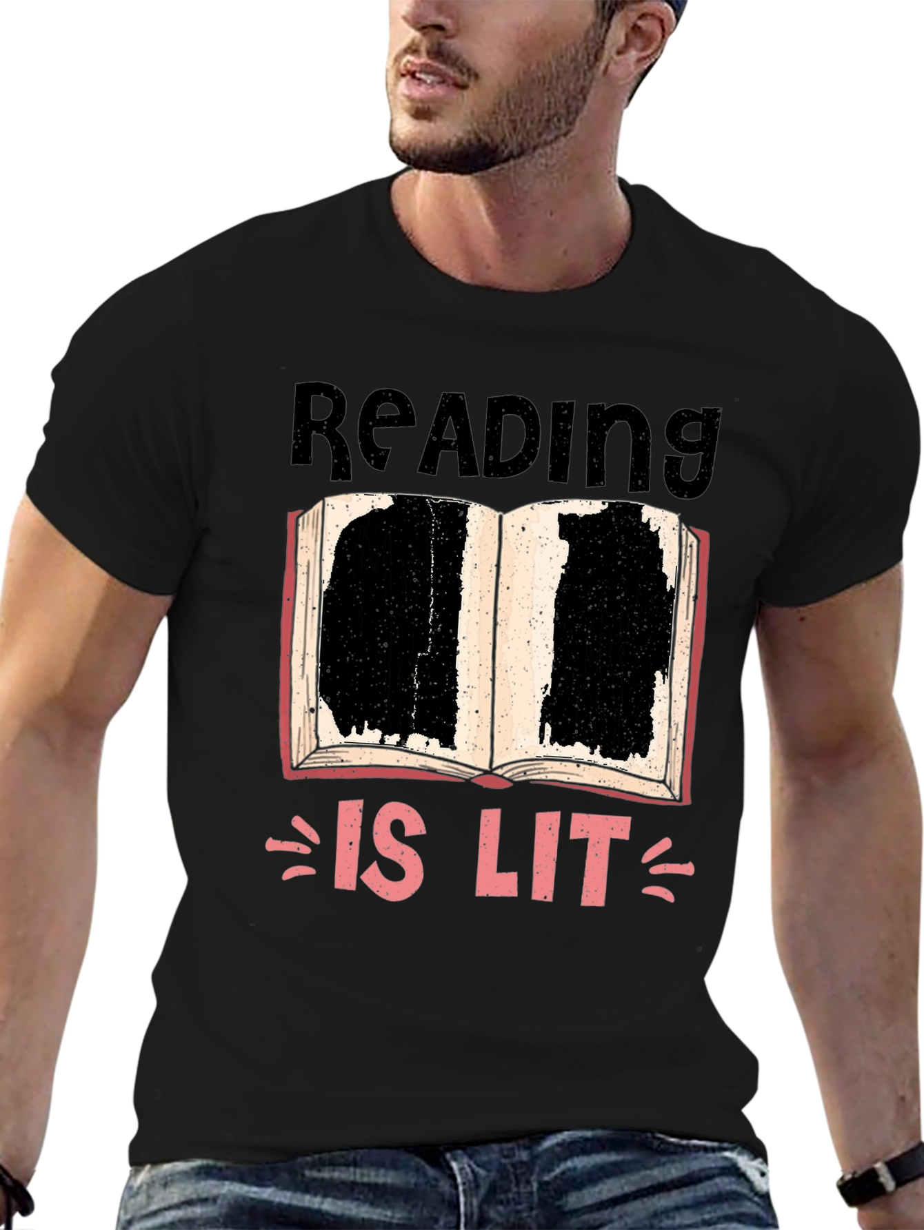 Reading Is Lit Graphic T-Shirt - Book Lover Tee