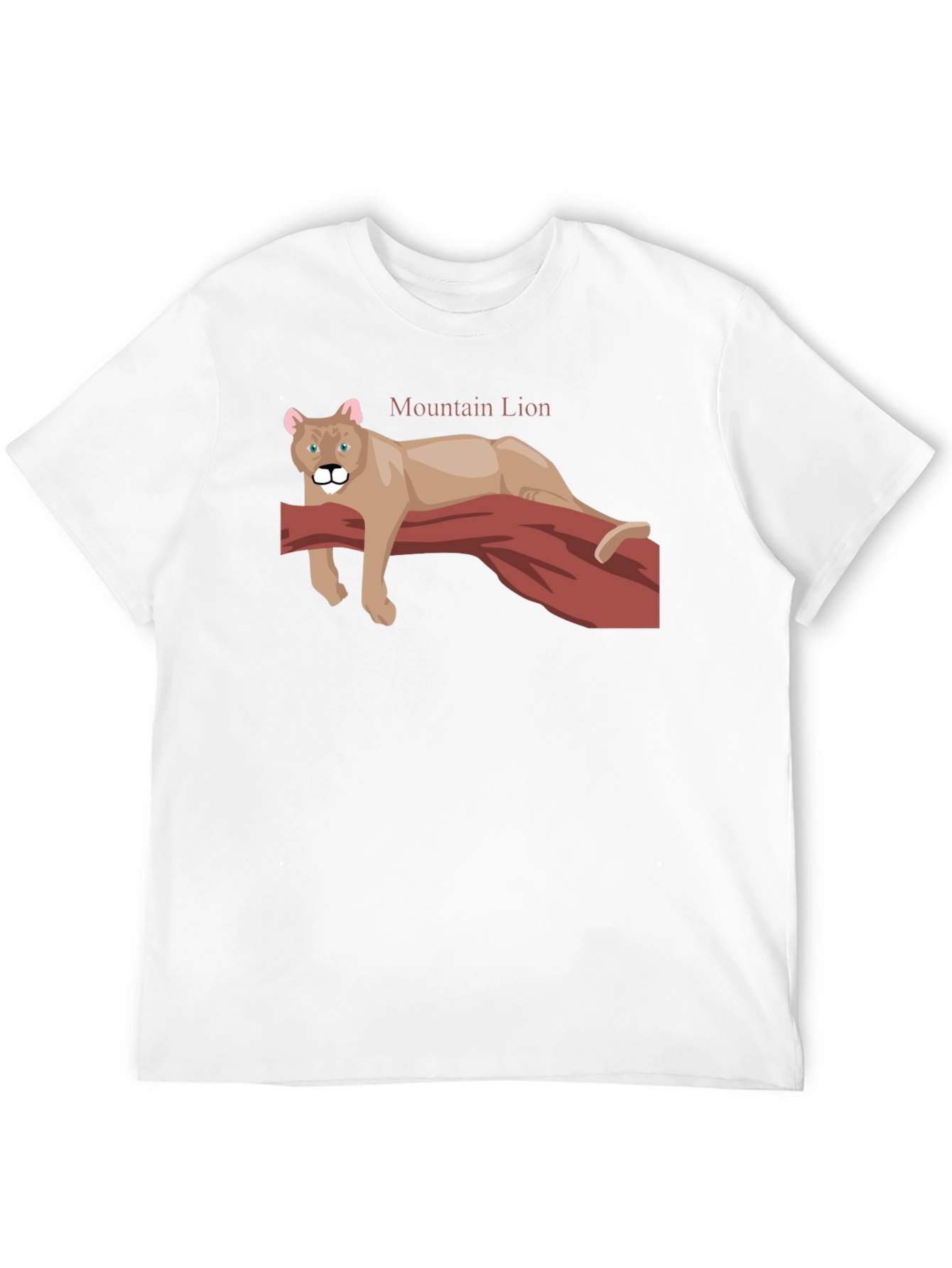 Mountain Lion T-Shirt - Relaxed Fit Black
