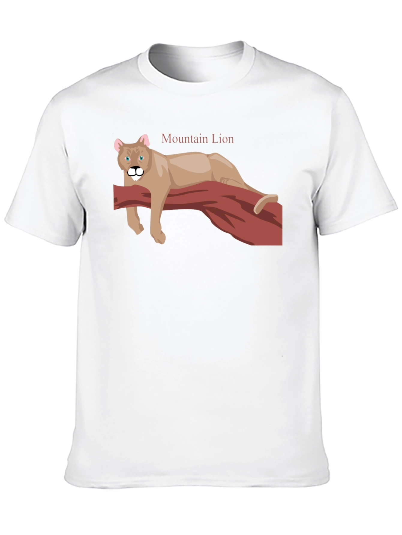 Mountain Lion T-Shirt - Relaxed Fit Black