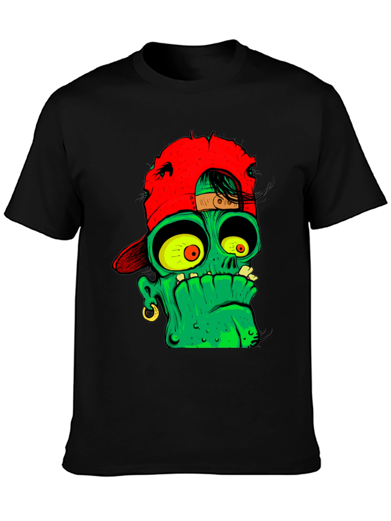 Zombie Cartoon Graphic T-Shirt