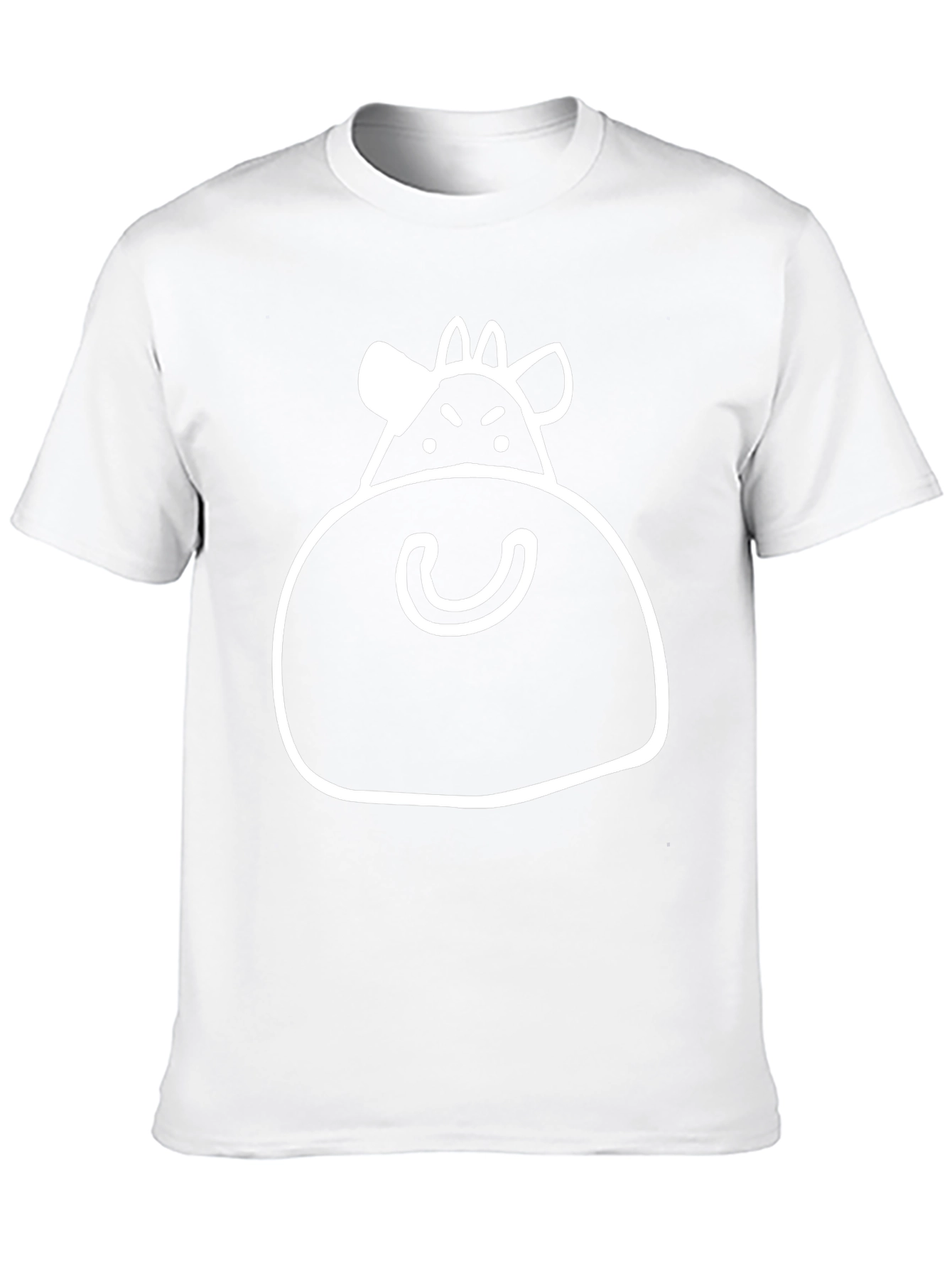 Humorous Cow Graphic Black T-Shirt