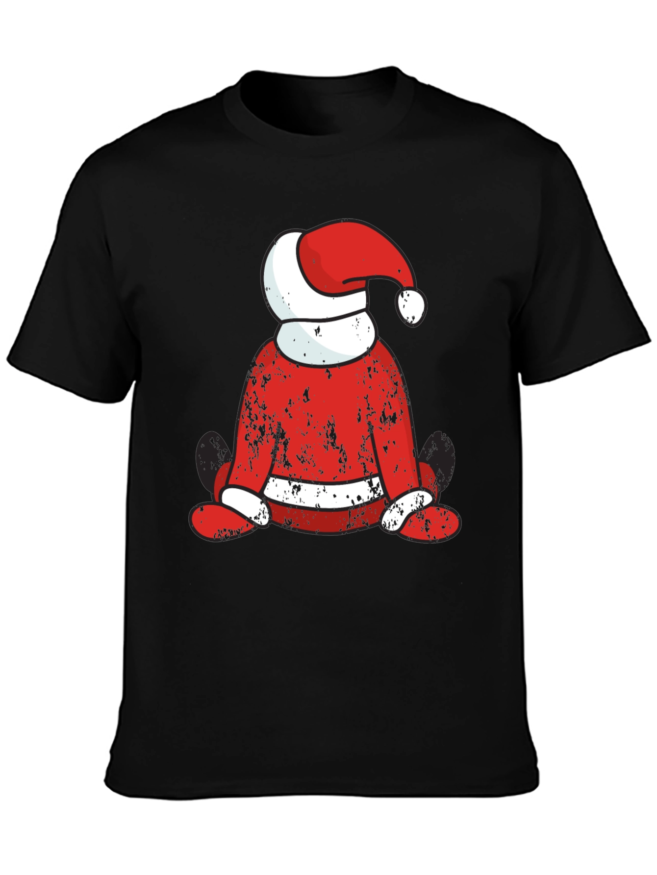 Festive Santa Graphic T-Shirt