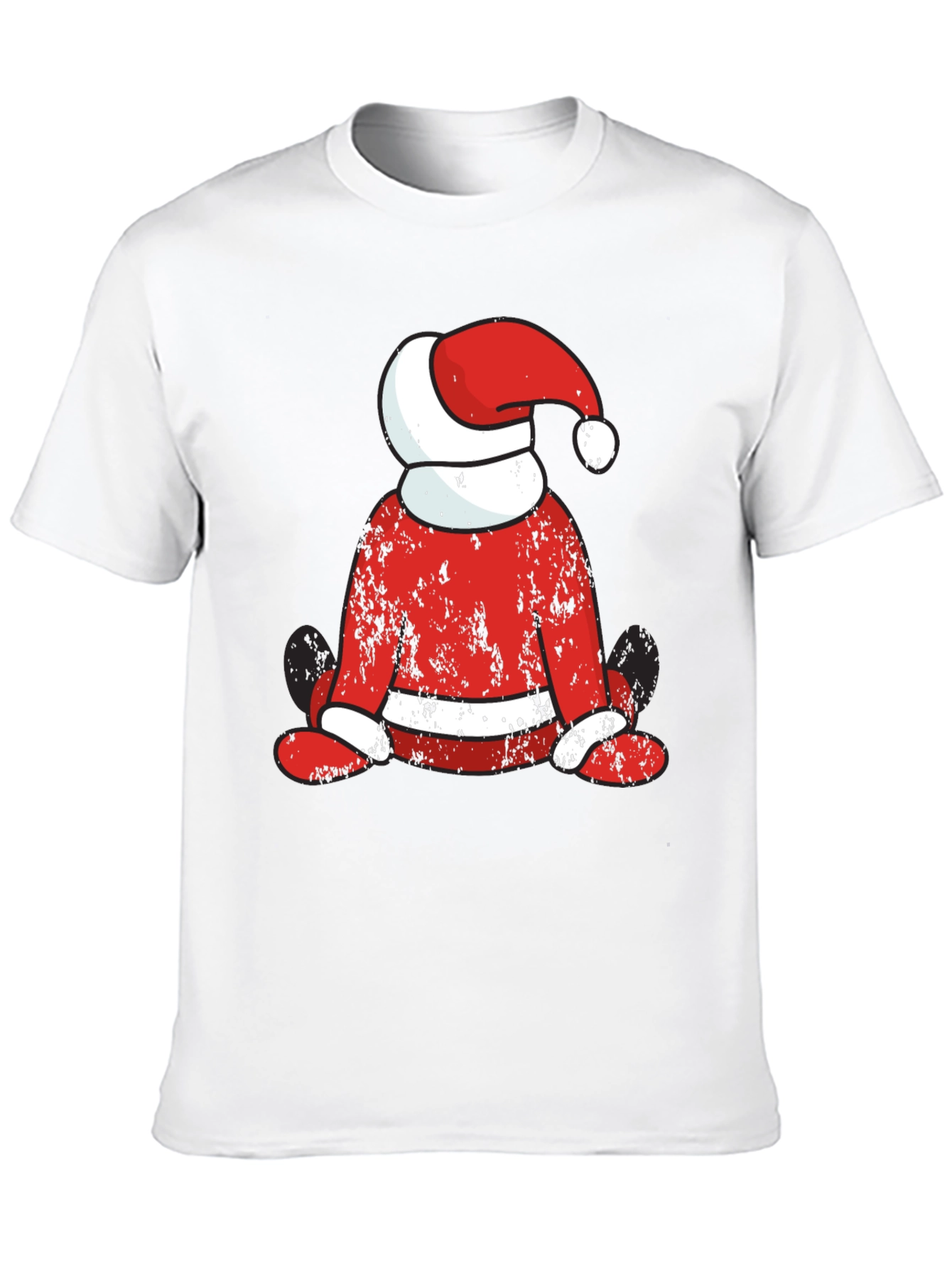 Festive Santa Graphic T-Shirt