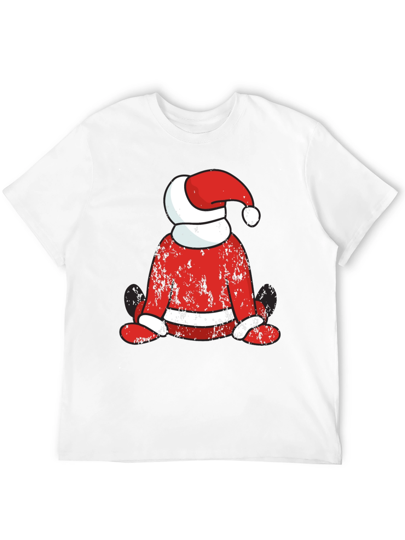 Festive Santa Graphic T-Shirt