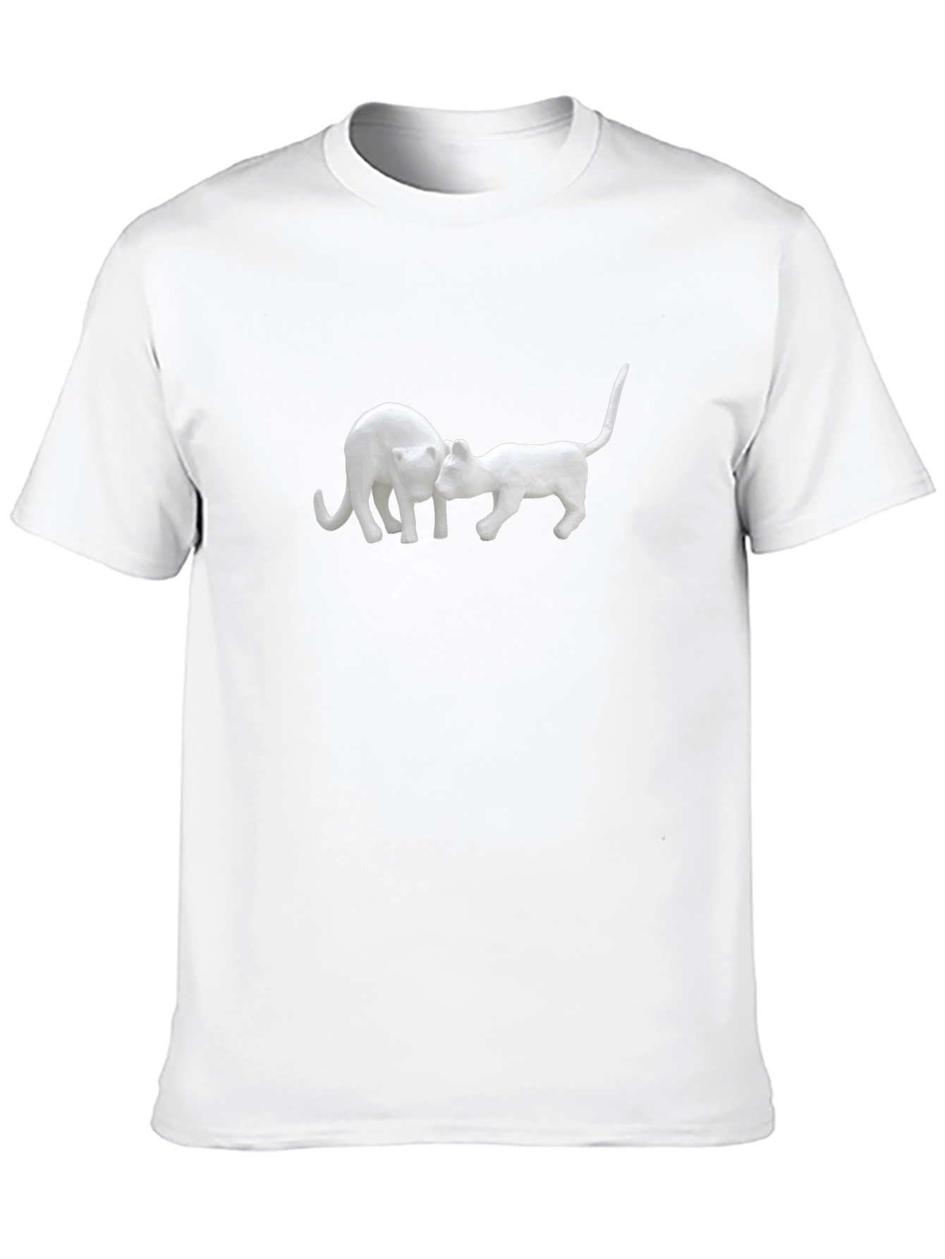 Cat Love T-Shirt - Black Cotton Tee