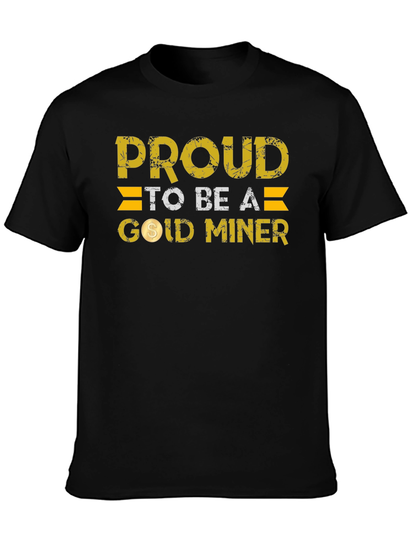 Proud Gold Miner Black T-Shirt