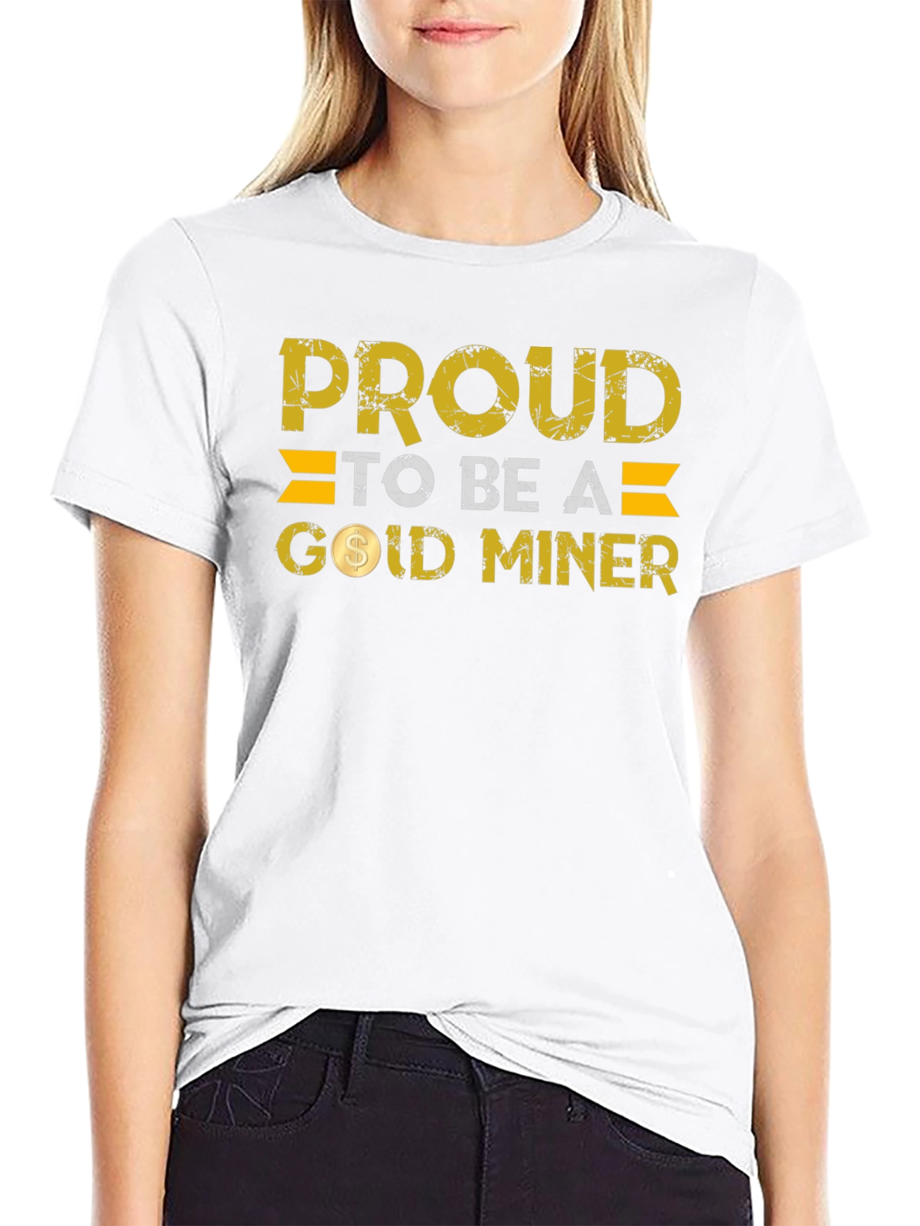 Proud Gold Miner Black T-Shirt