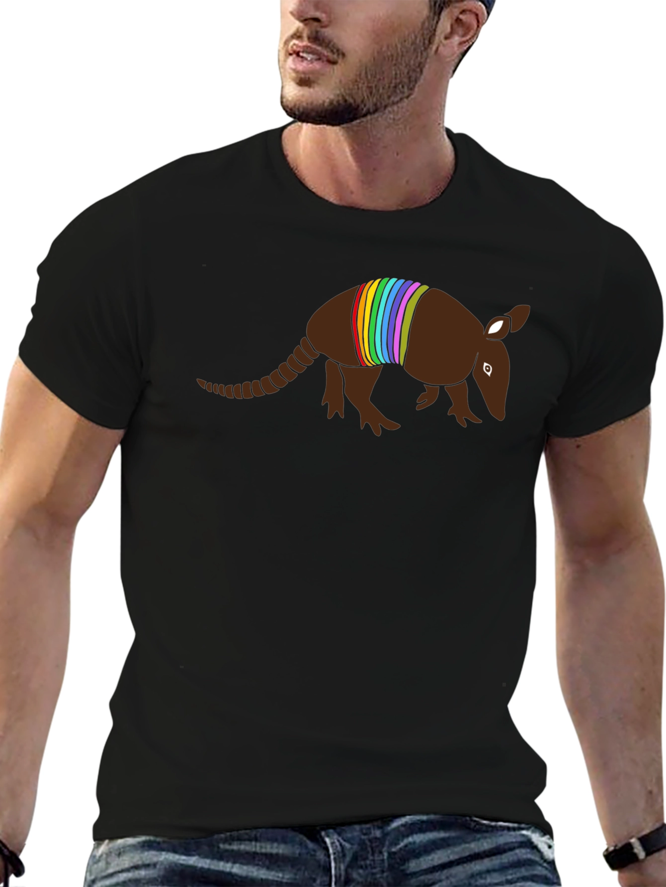 Armadillo Pride Graphic Tee - Black